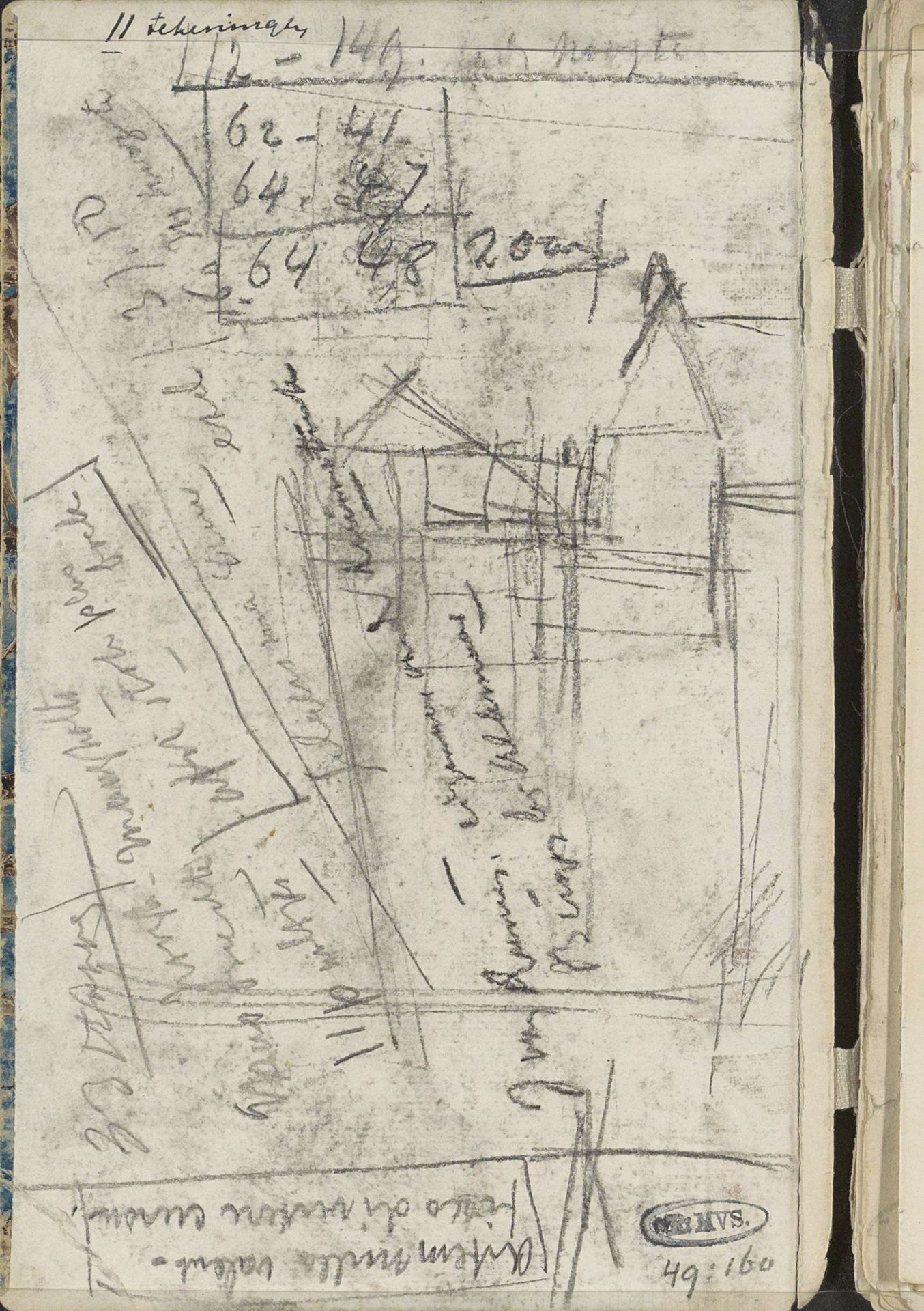 Architectuurstudie by George Hendrik Breitner