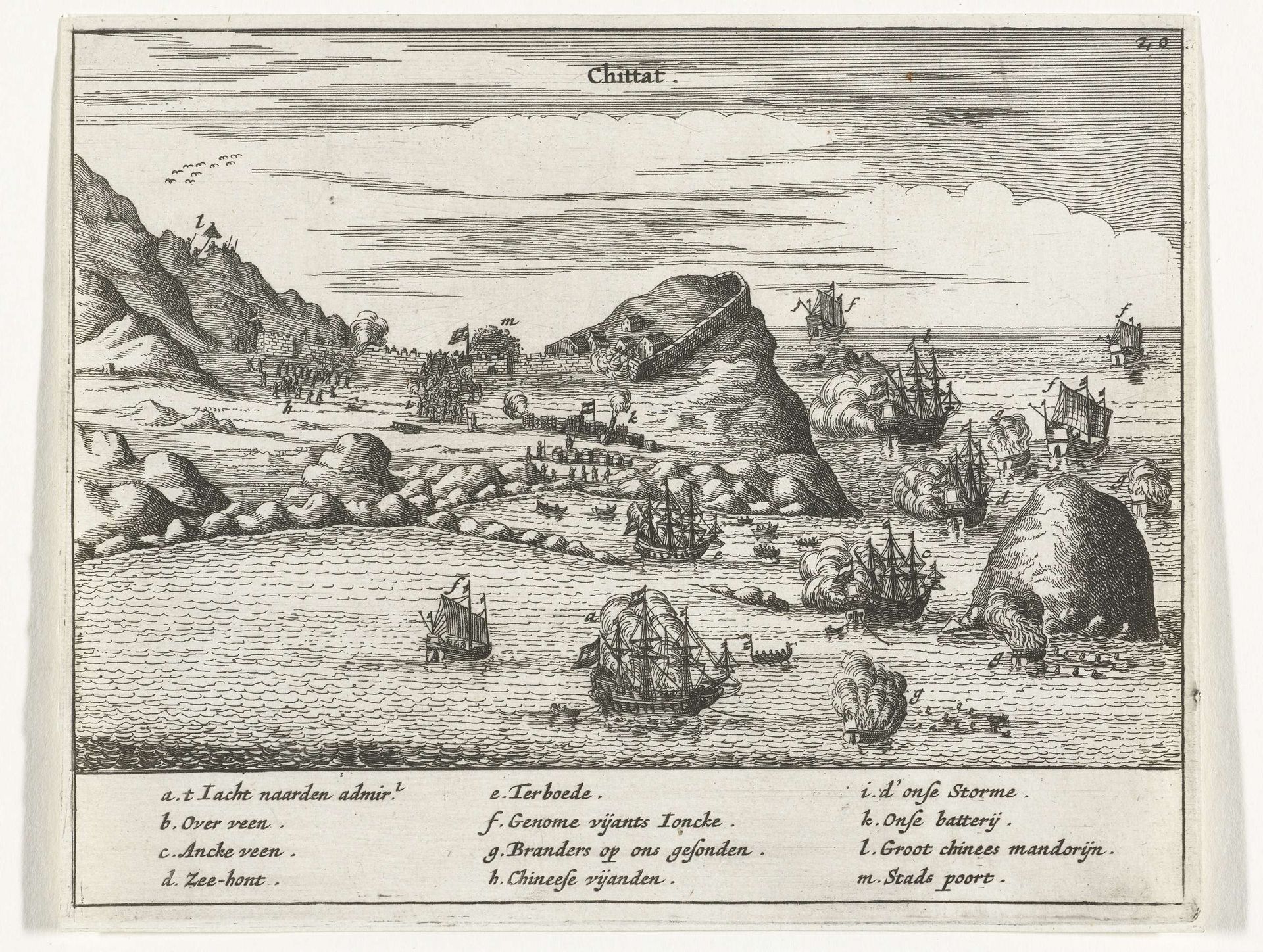 Gevechten bij Chittat (China), 1662 by Anonymous