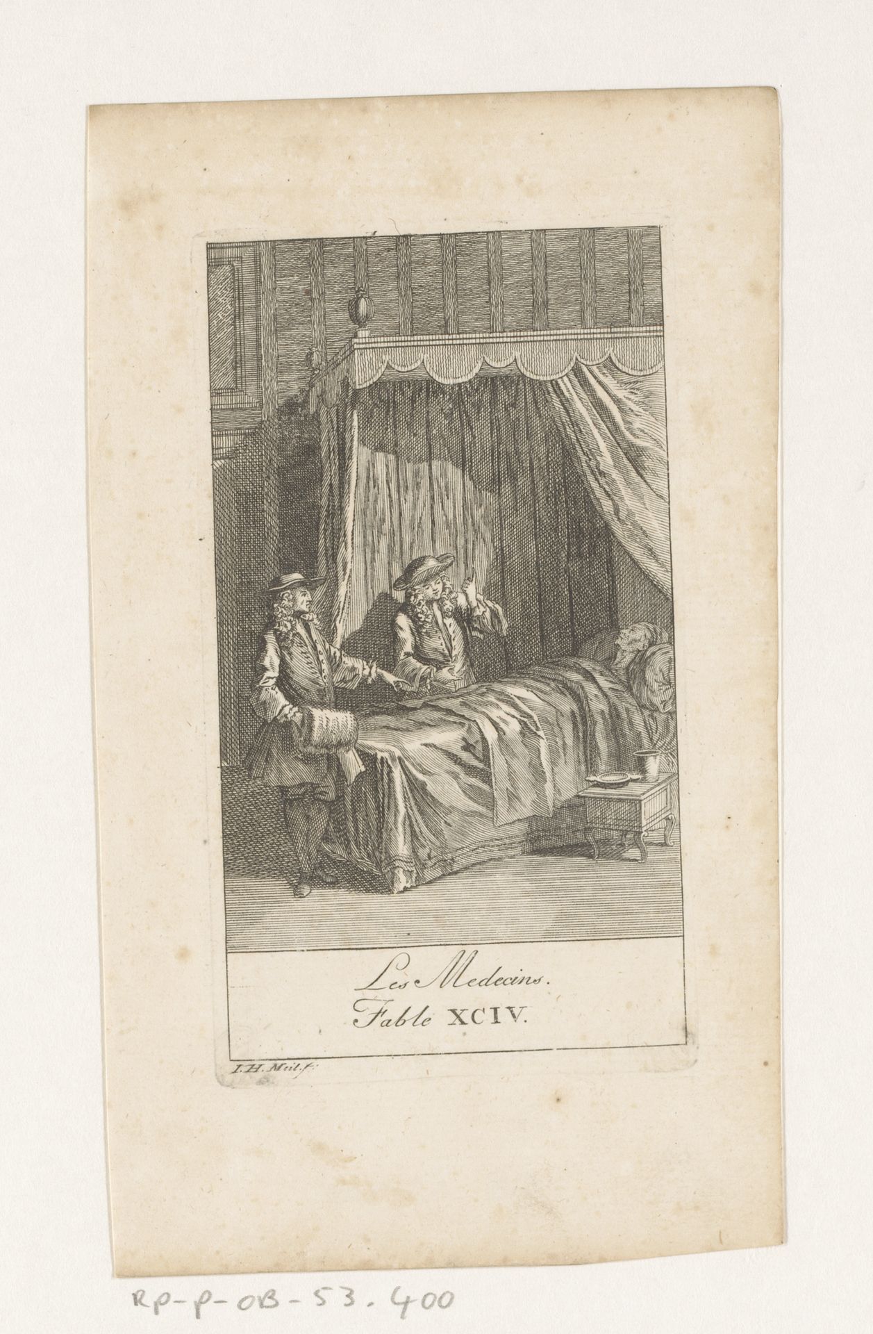 Fabel van de dokters by Johann Heinrich (der Ältere) Meil