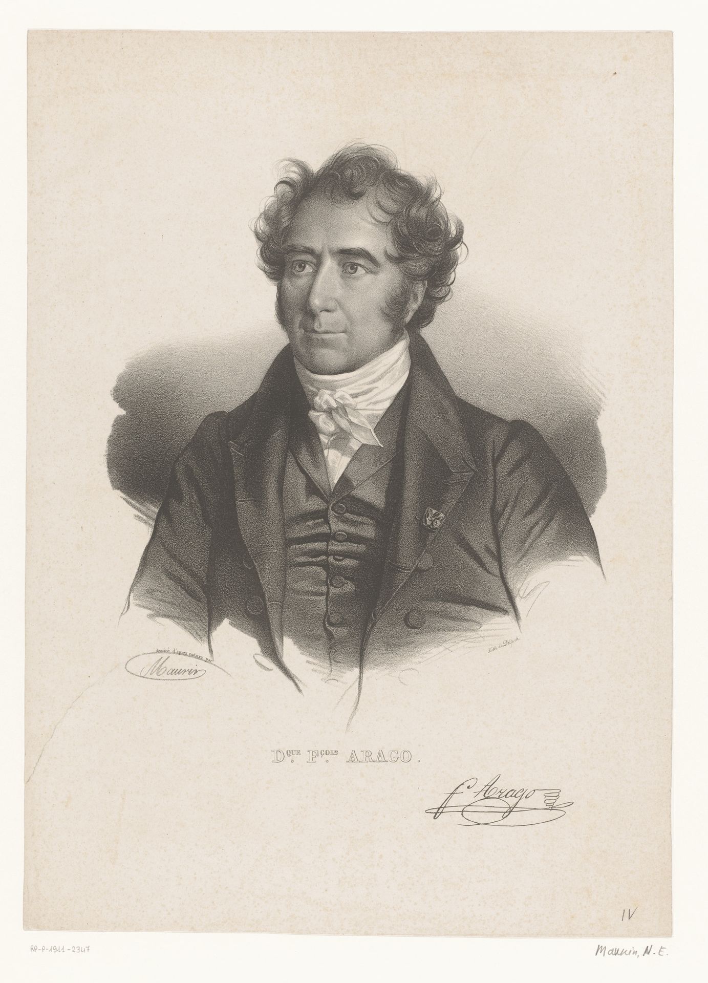 Portret van François Arago by Nicolas Maurin