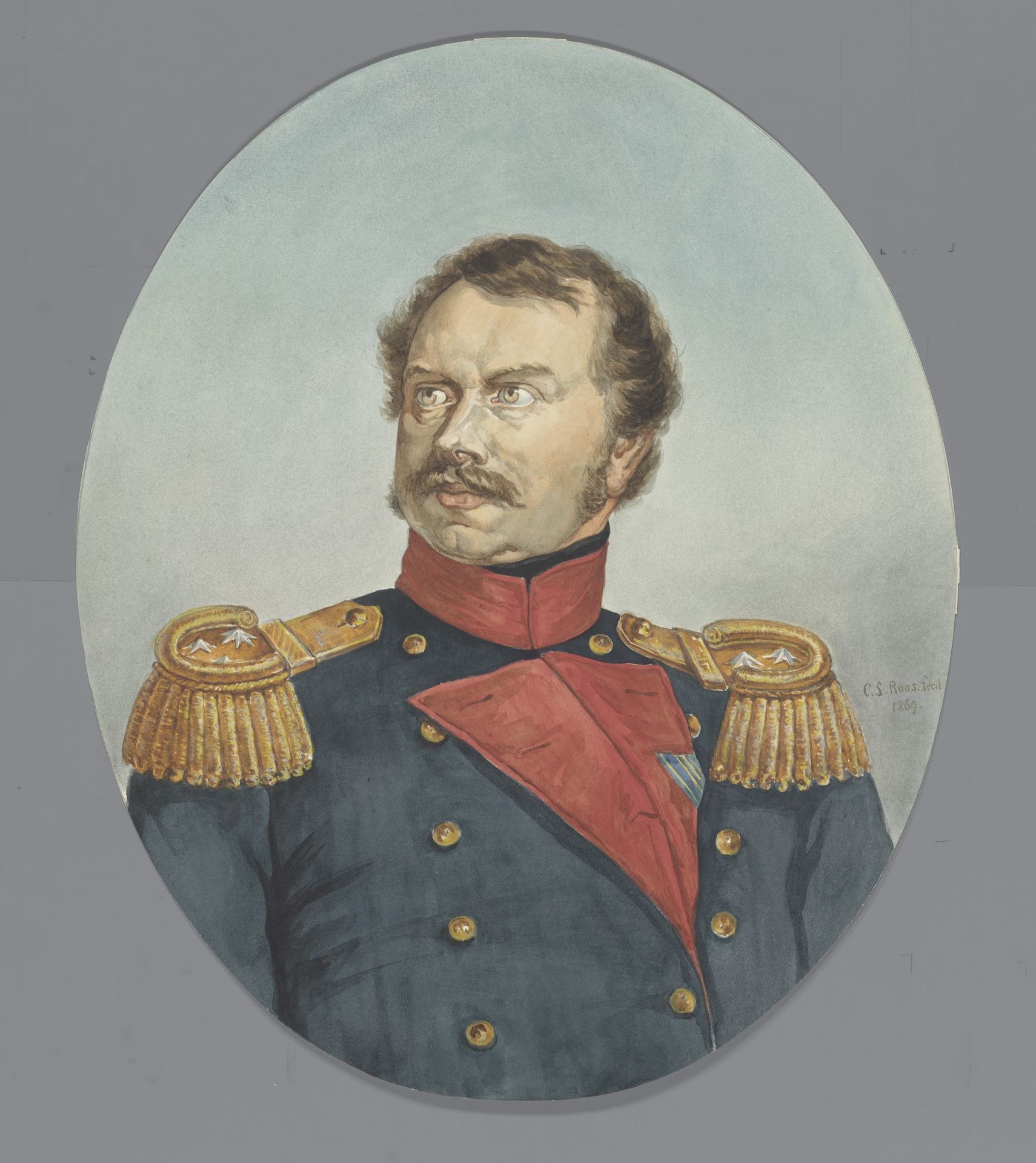 Portret van de Hertog van Saxen-Weimar by Cornelis Sebille (uitgever) Roos