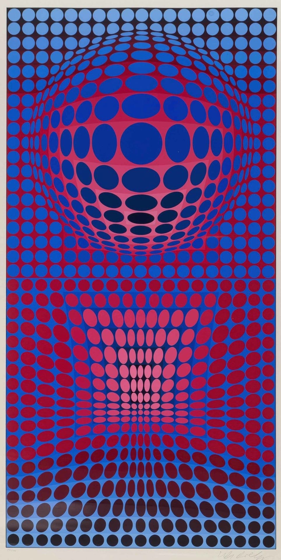 Plate from VP Series 2 by Victor Vasarely