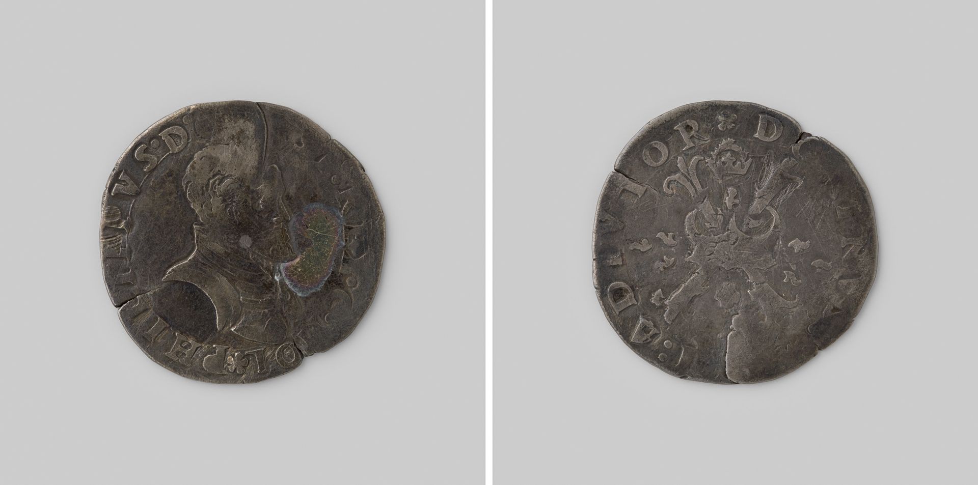 Hollandse tiende philipsdaalder van Philips II, 1555-1598 by Filips II (koning van Spanje)