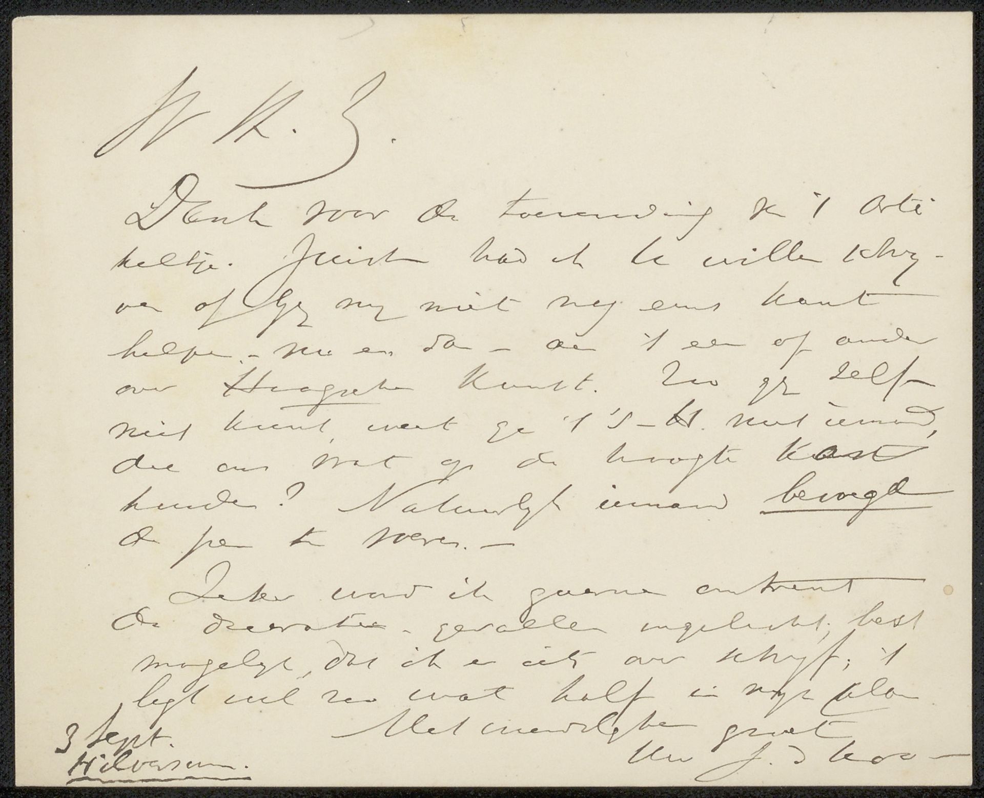 Brief aan Philip Zilcken by Johannes de Koo