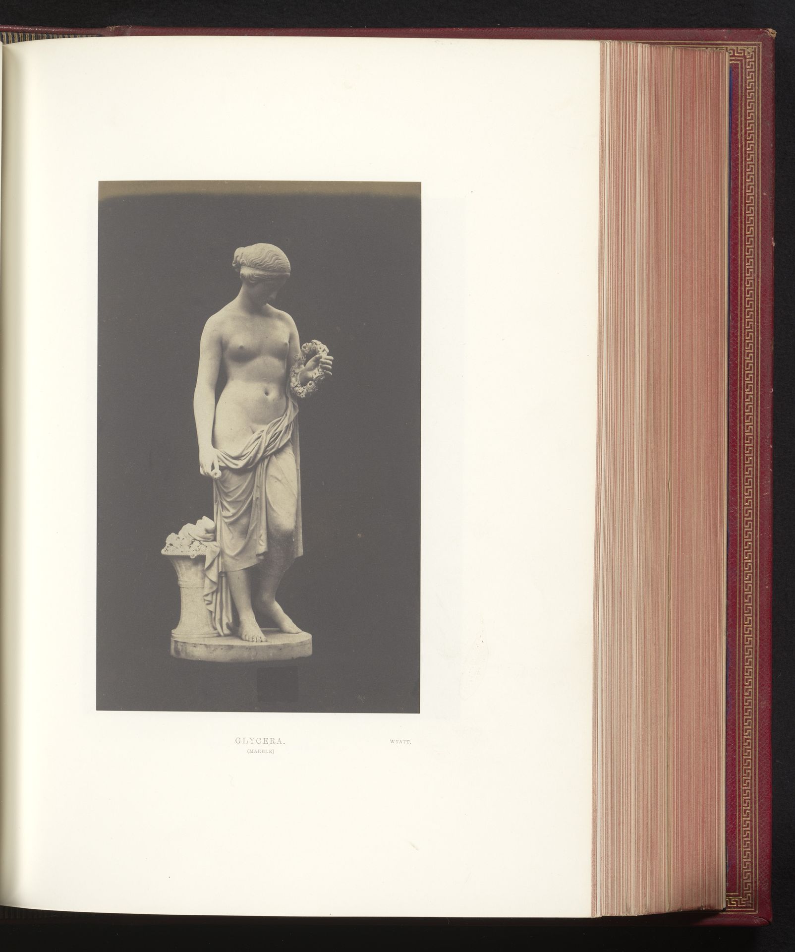 Sculptuur door Richard James Wyatt, voorstellend Glycera, tentoongesteld op de Great Exhibition of the Works of Industry of All Nations van 1851 in Londen by C.M. Ferrier & F. von Martens