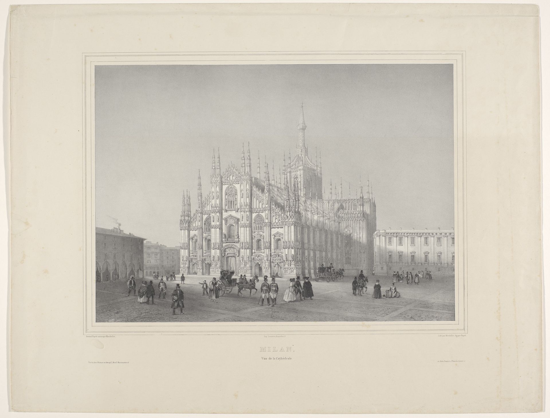 Kathedraal van Milaan by Alexandre Jules Monthelier
