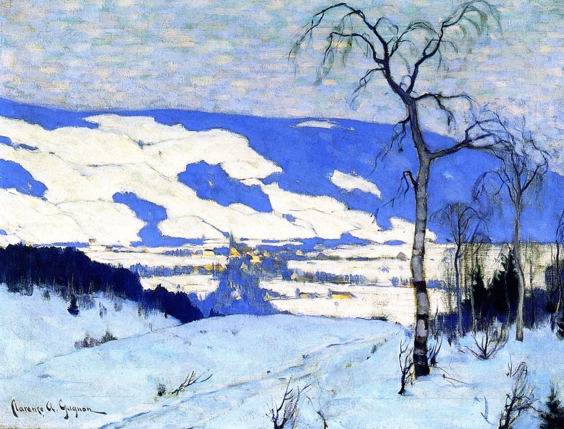 Twilight, Baie-Saint-Paul by Clarence Gagnon