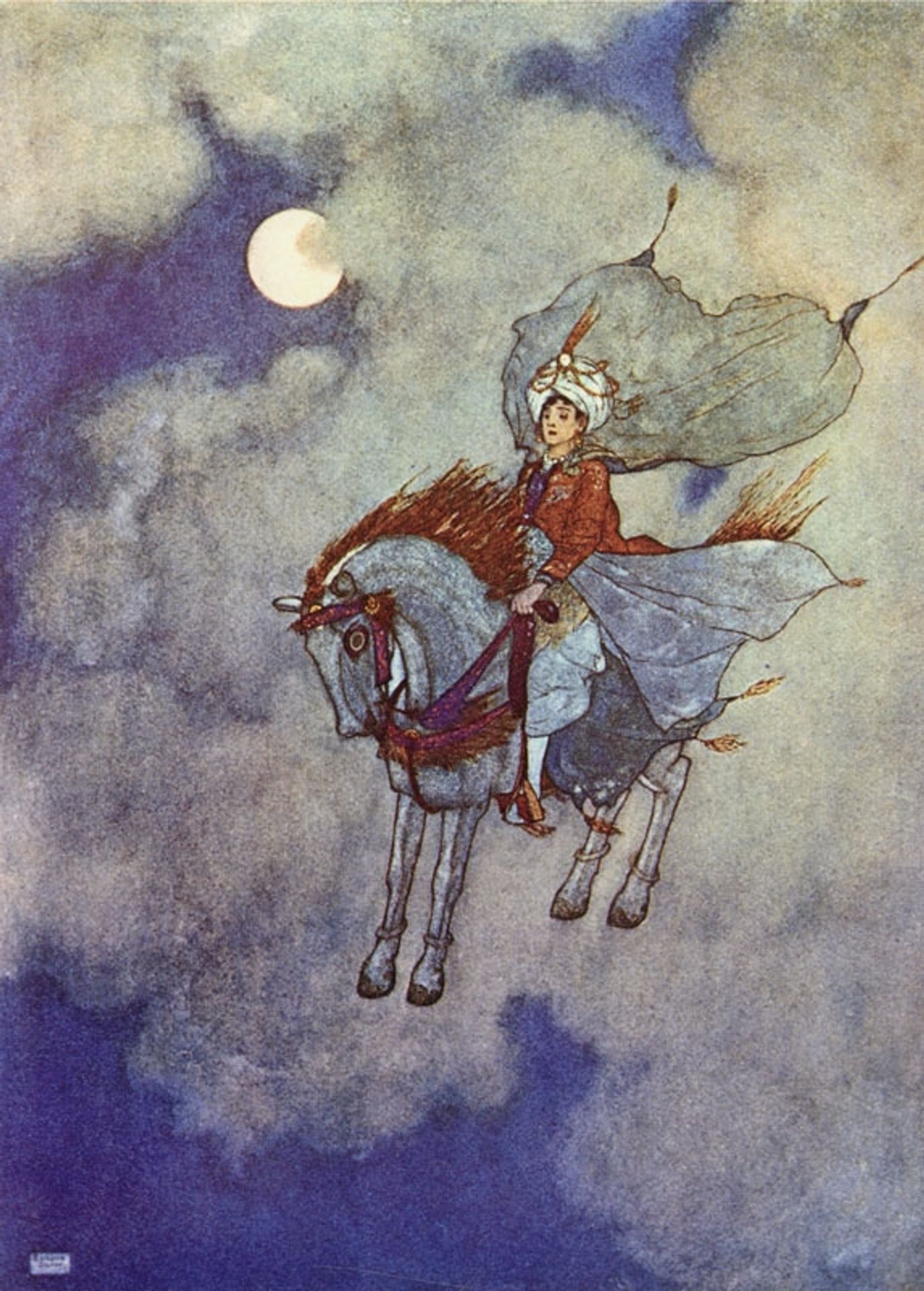 The Arabian Nights: Daylight Faded from View by Edmund Dulac