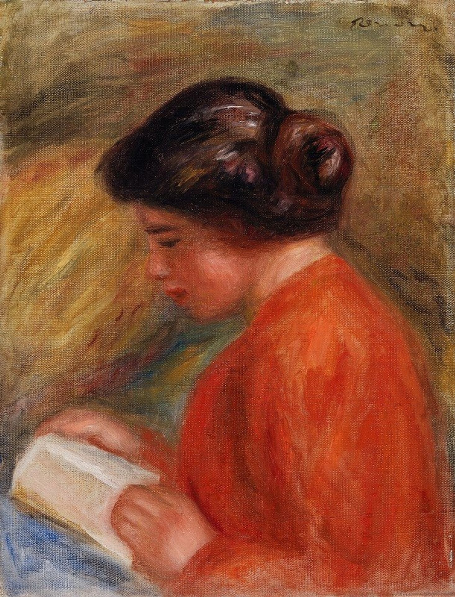 Young Woman Reading by Pierre-Auguste Renoir