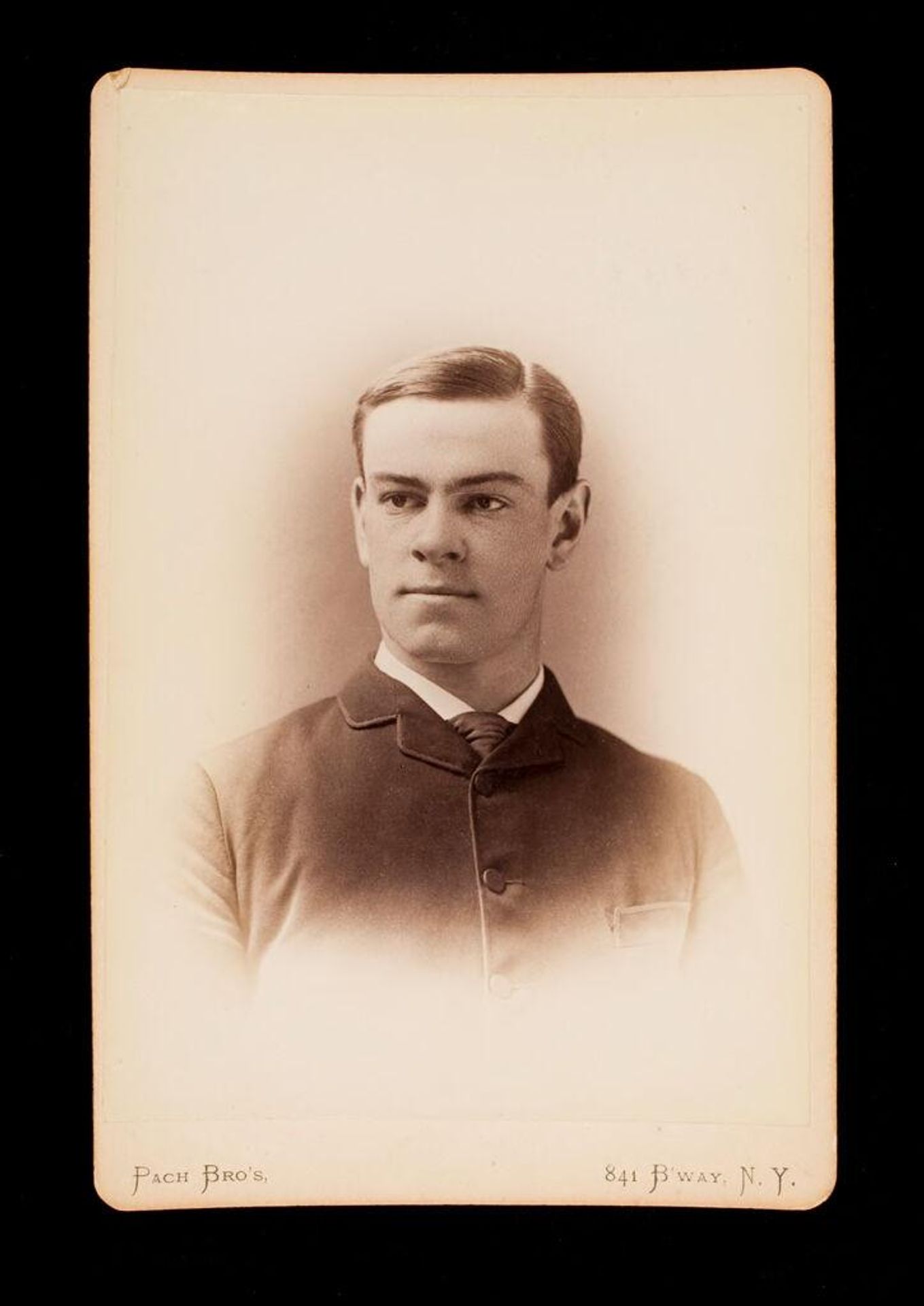 Untitled (bust length portrait of clean shaven man labeled W. R. Spaulding, probably Walter Raymond Spaulding, A.B. 1887)) by Pach Brothers
