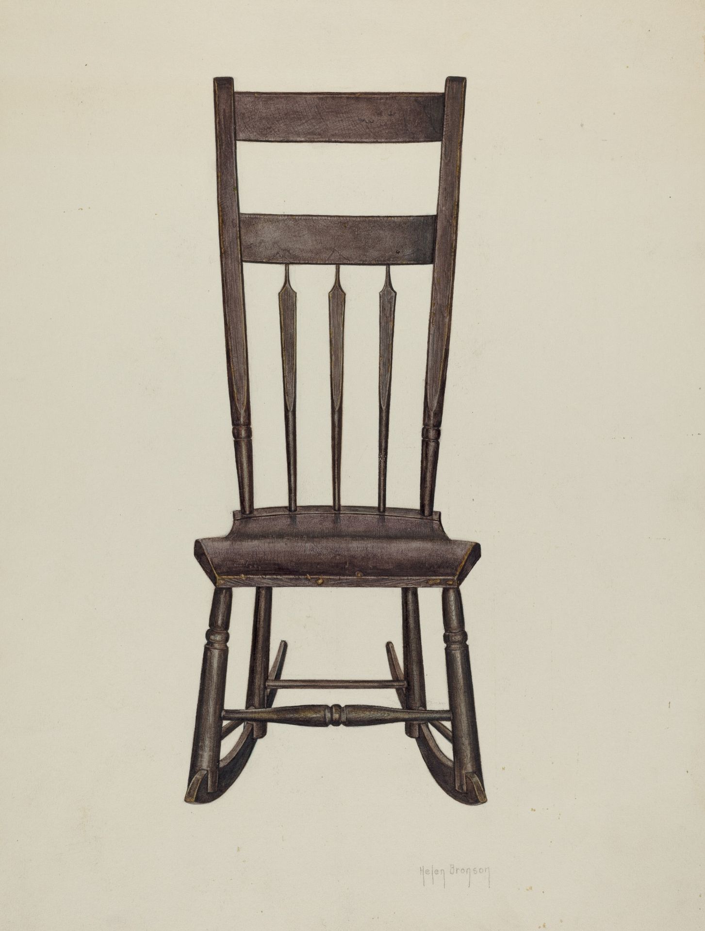 Shaker Nursing Chair by Helen Bronson