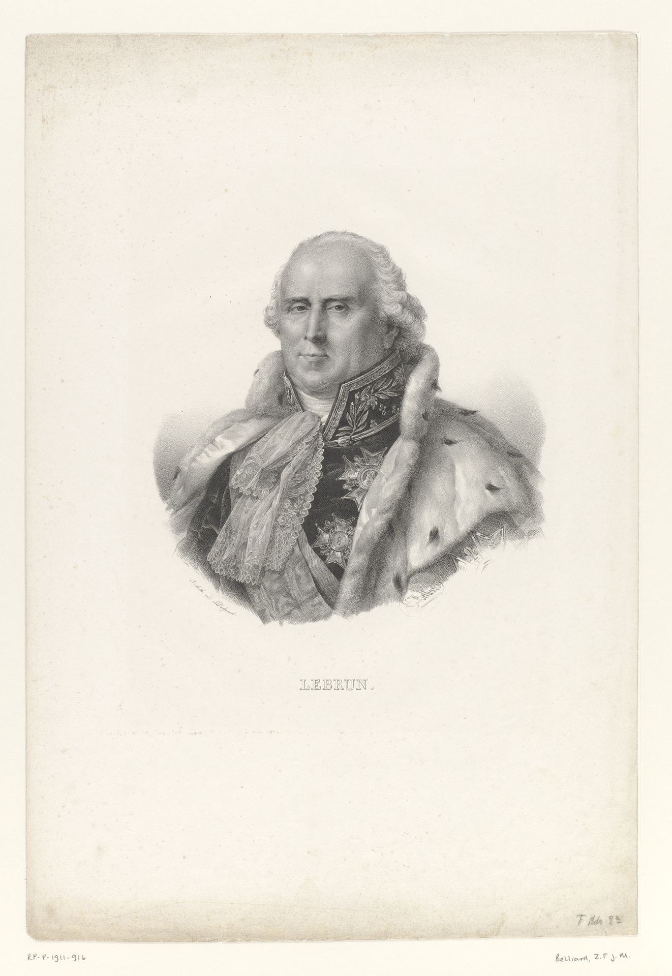 Portret van de staatsman Charles-François Lebrun by Zéphirin Belliard
