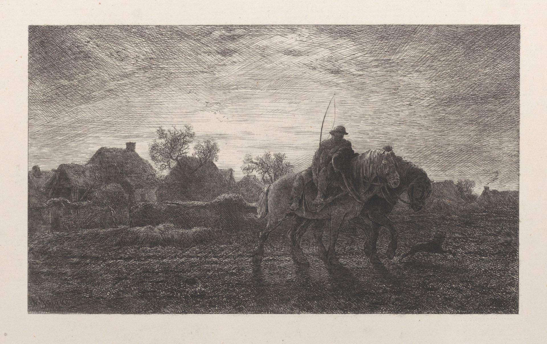 The Morning by Charles Jacque