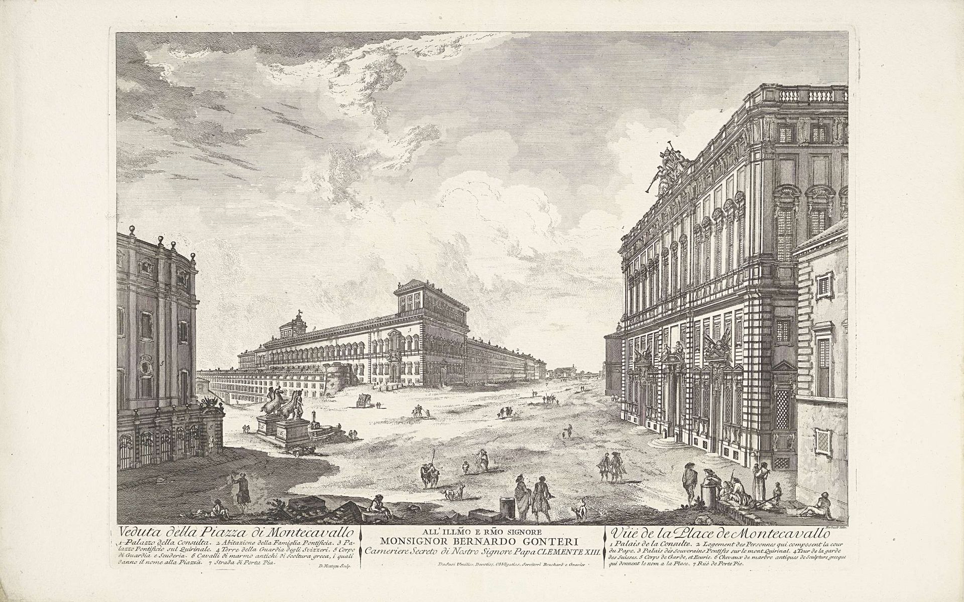Piazza del Quirinale by Domenico Montaigù