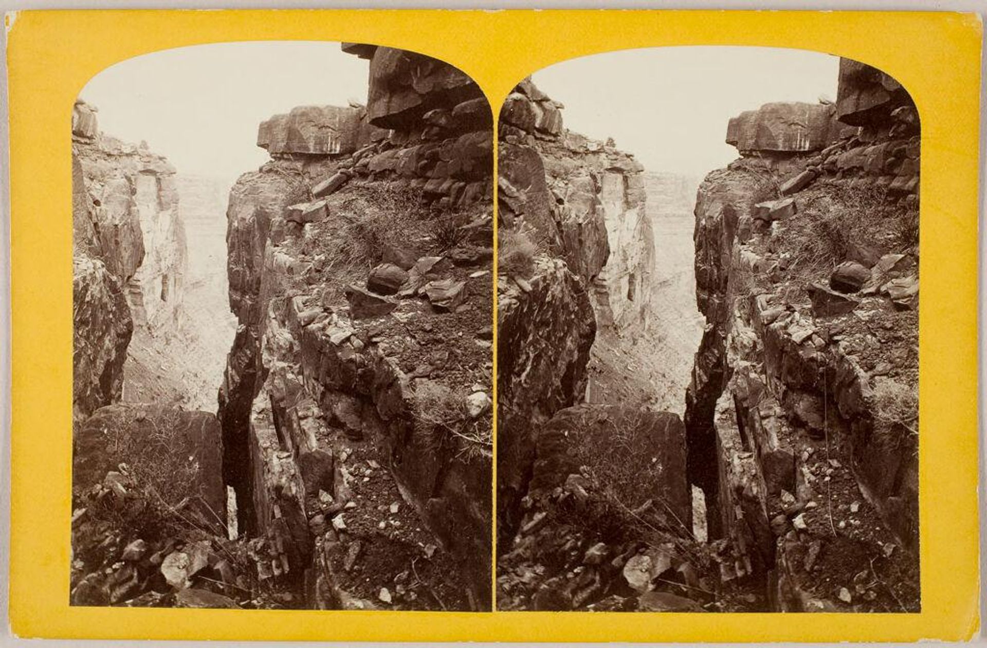 Side Gorge, Grand CaÃ±on, Colorado River by Attributed to John K. Hillers