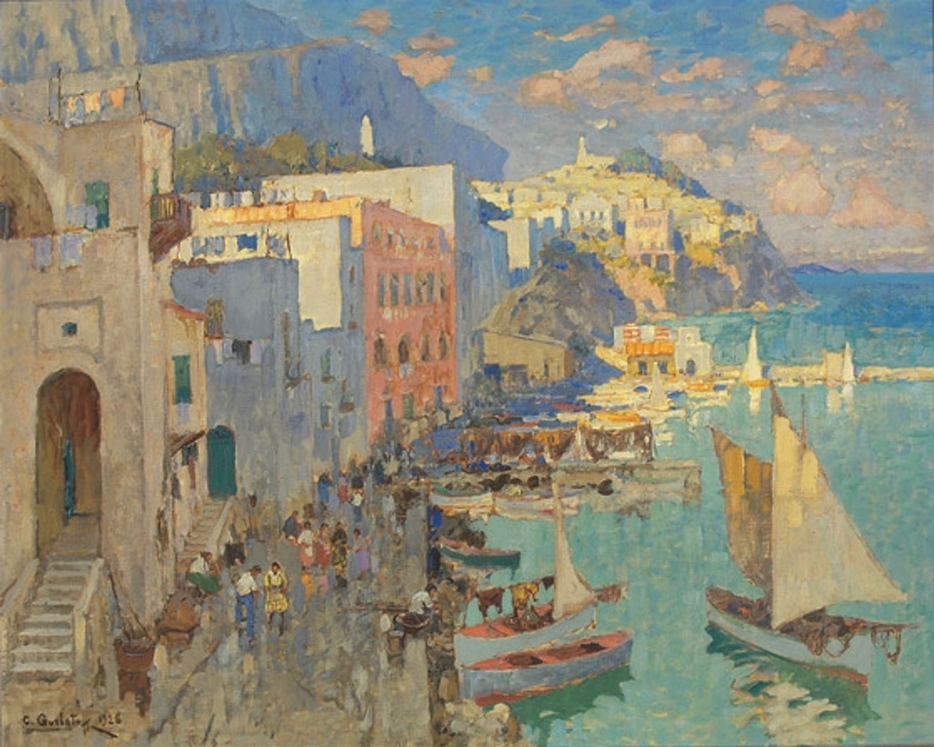 Le Port De Capri by Konstantin Gorbatov