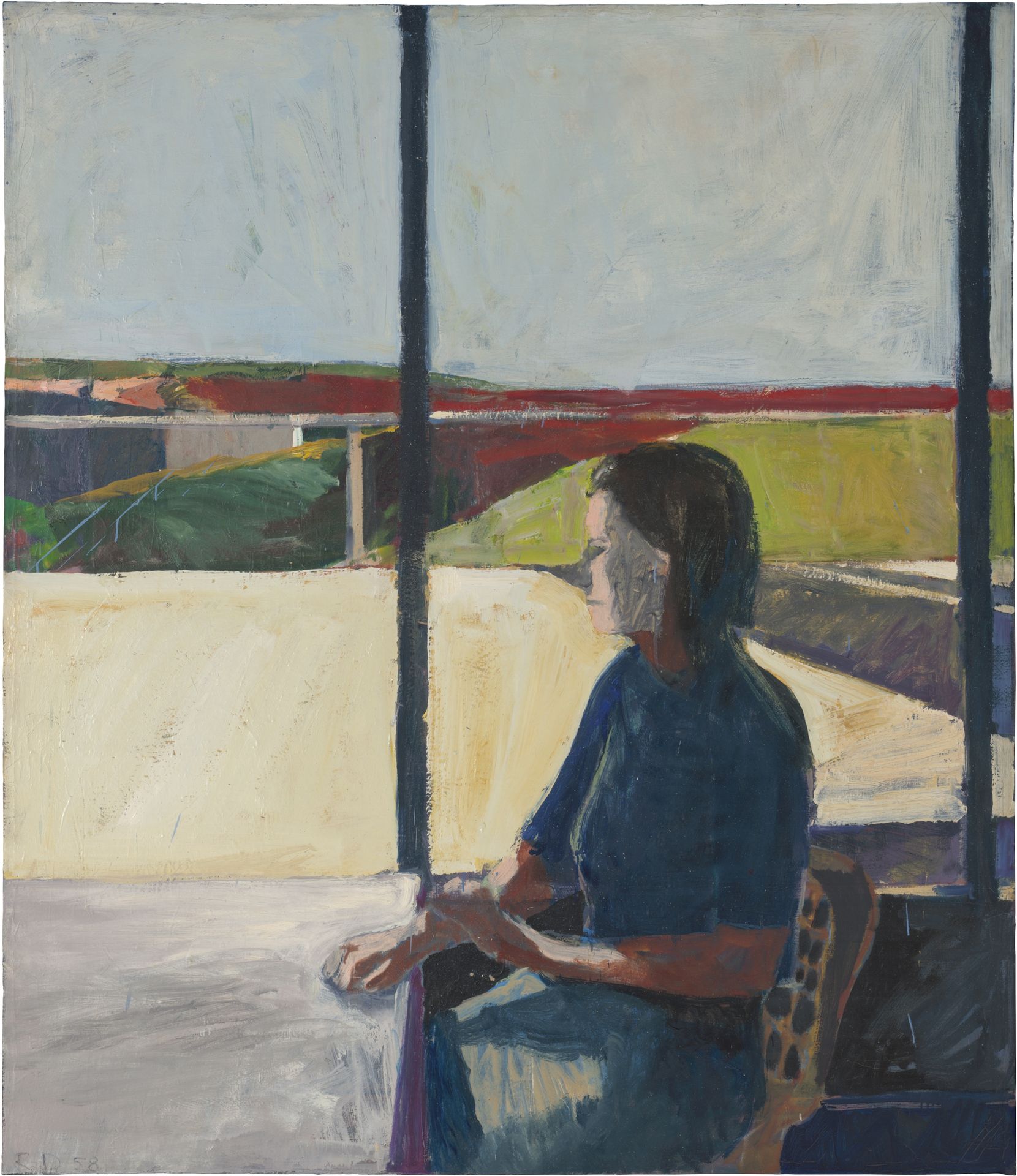Woman in Profile by Richard Diebenkorn