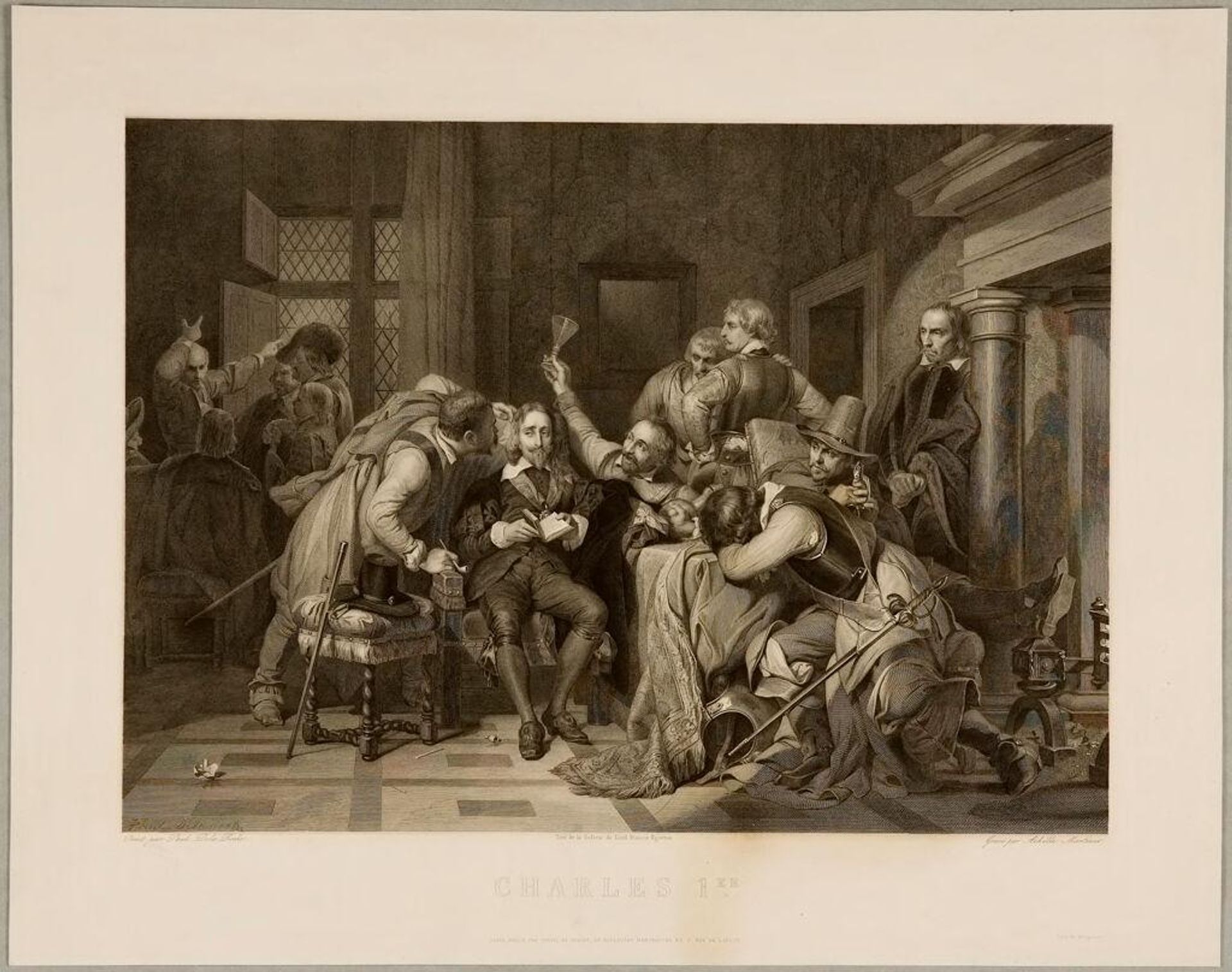 Charles the First (In the Guard Room of Cromwell's Soldiers) by Achille Louis Martinet