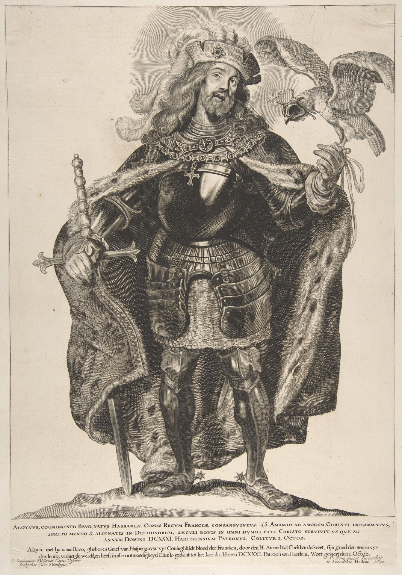 St. Bavo, from the series Saints of North and South Netherlands by Pieter Soutman