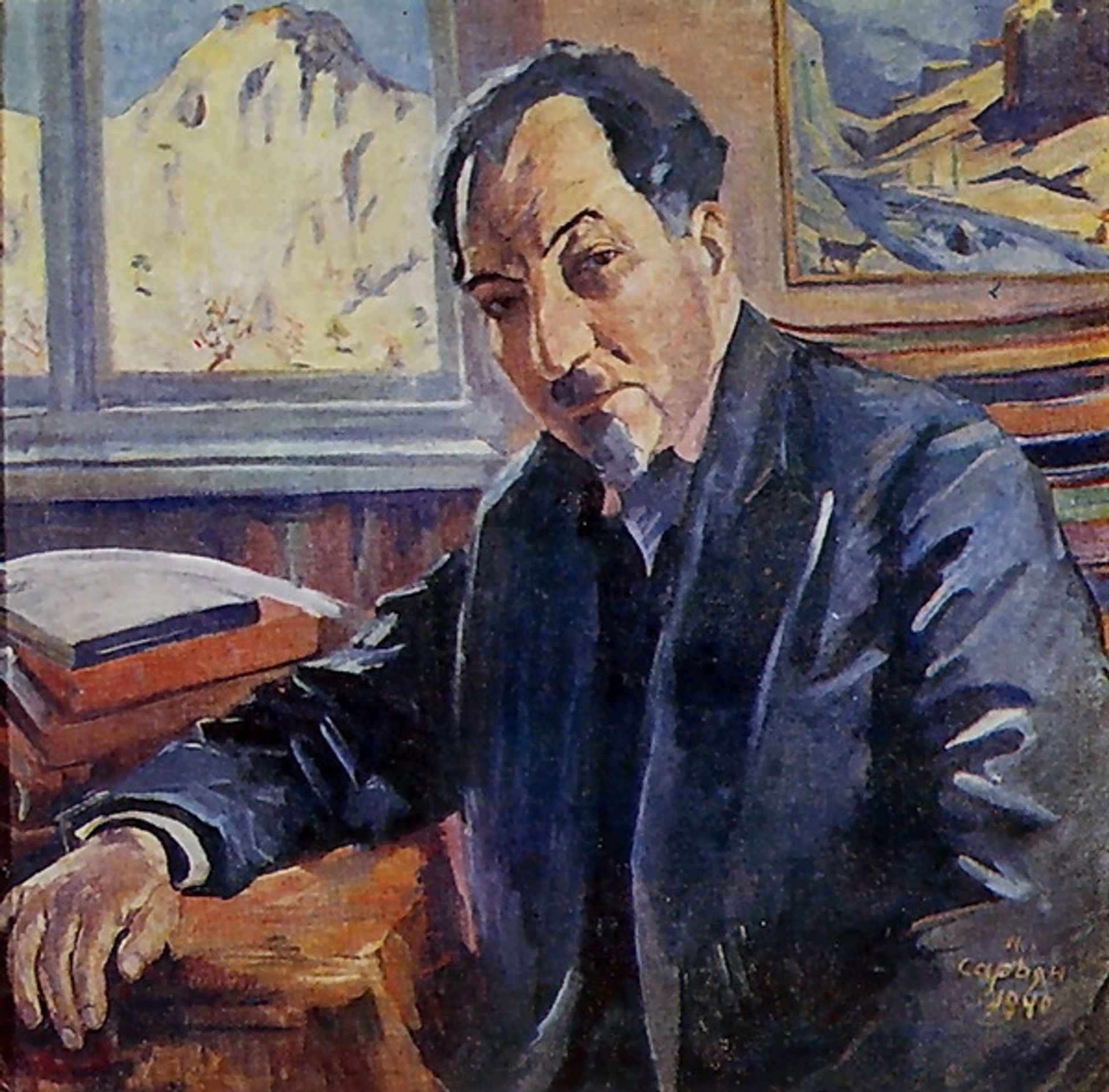Portrait of Avetik Isahakyan by Martiros Sarian