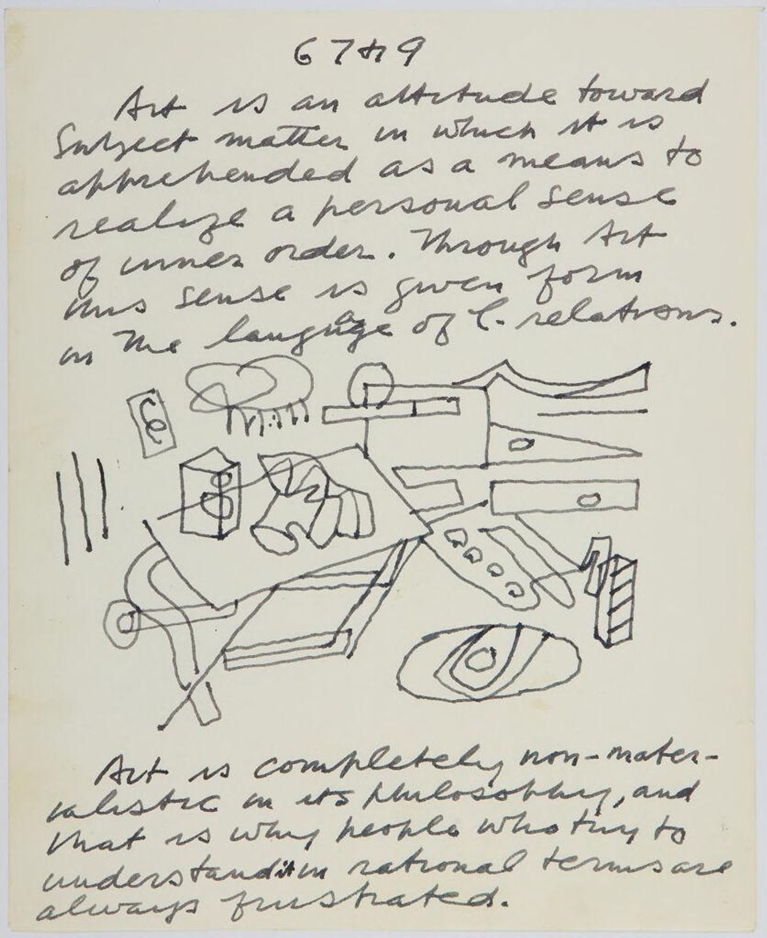 Art Theory Text with Table by Stuart Davis