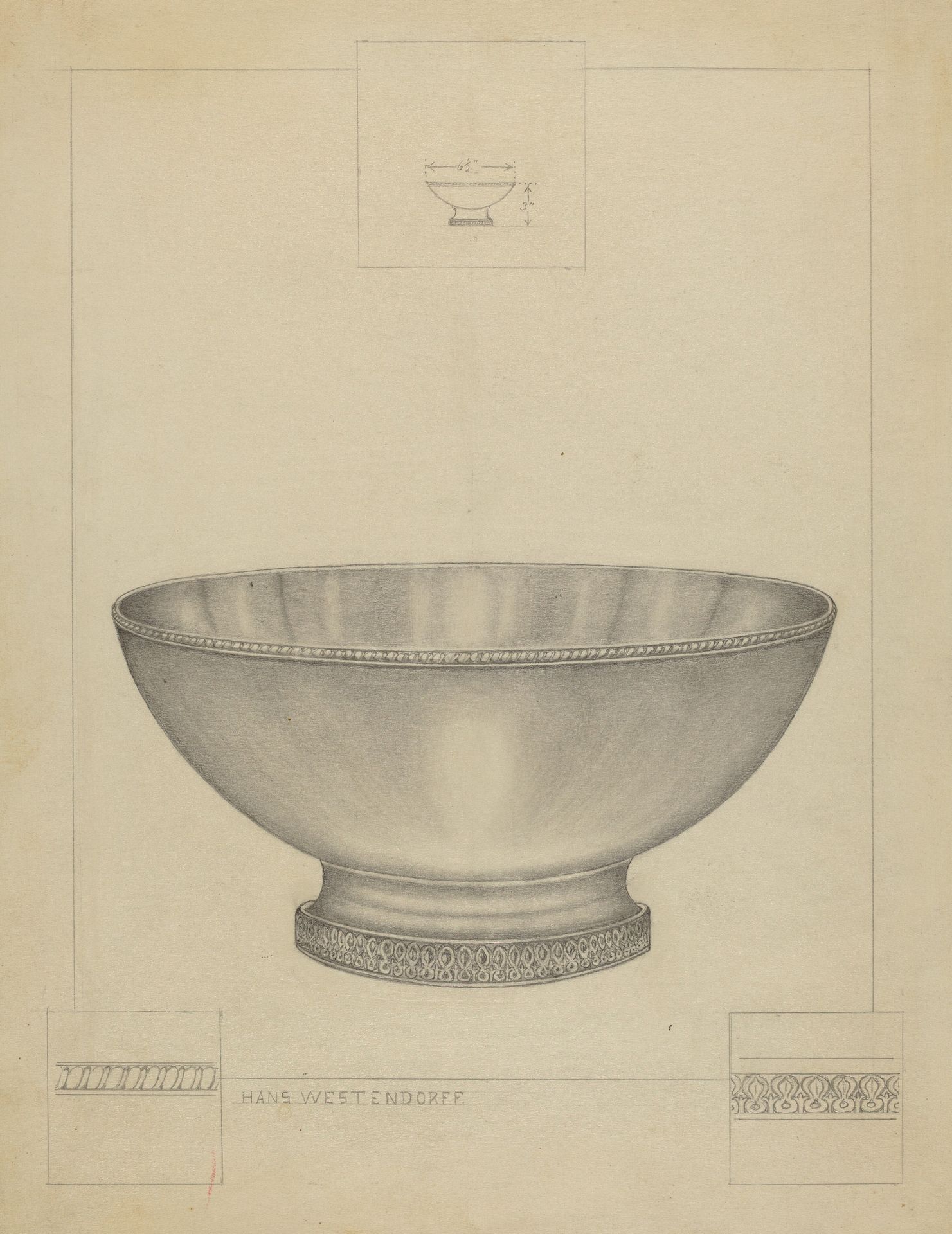 Silver Bowl by Hans Westendorff