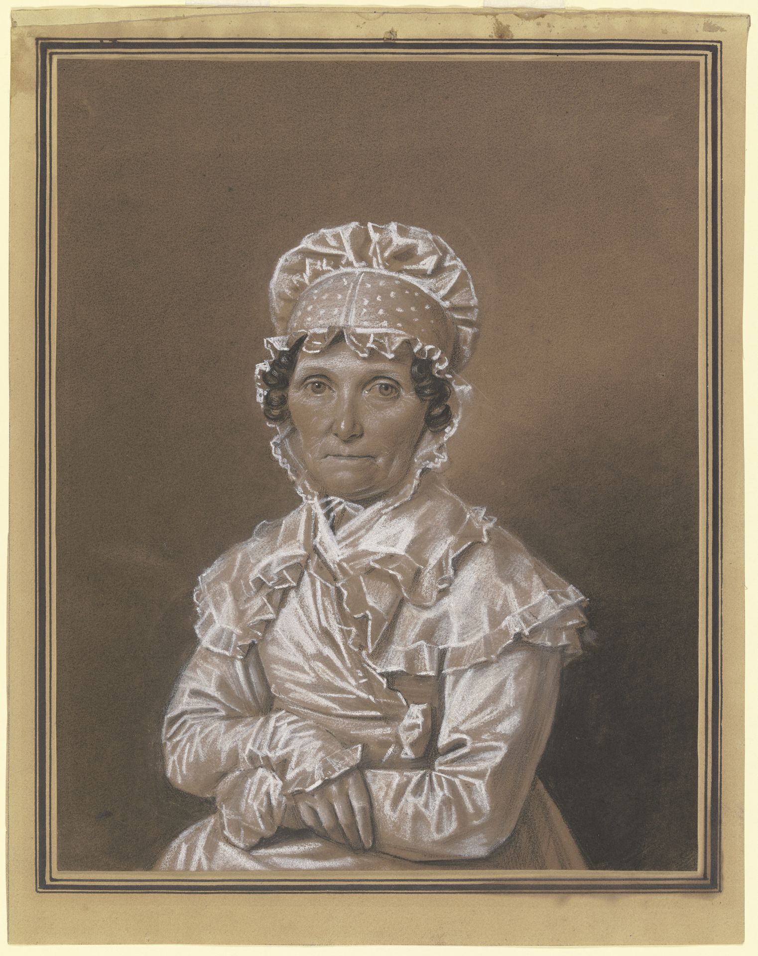 Eine Dame mit Spitzenhäubchen by Franz Krüger