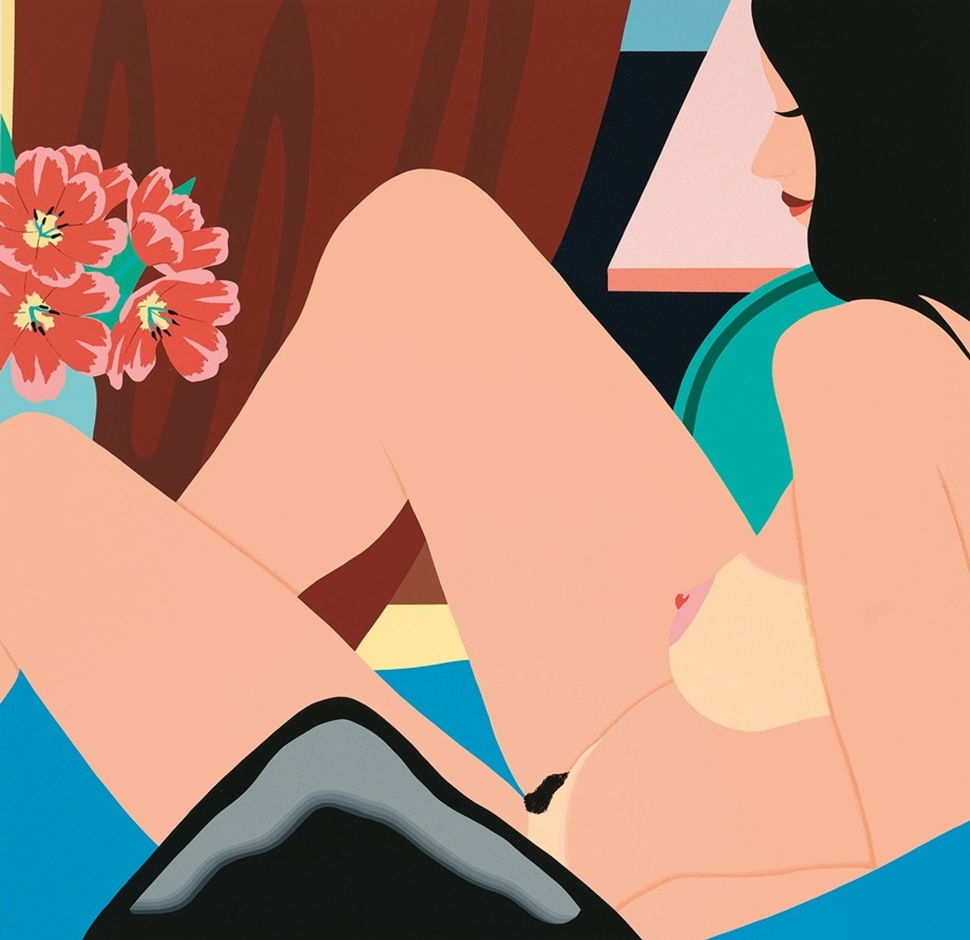 Helen Nude screenprint in colours, 1981 by Tom Wesselmann