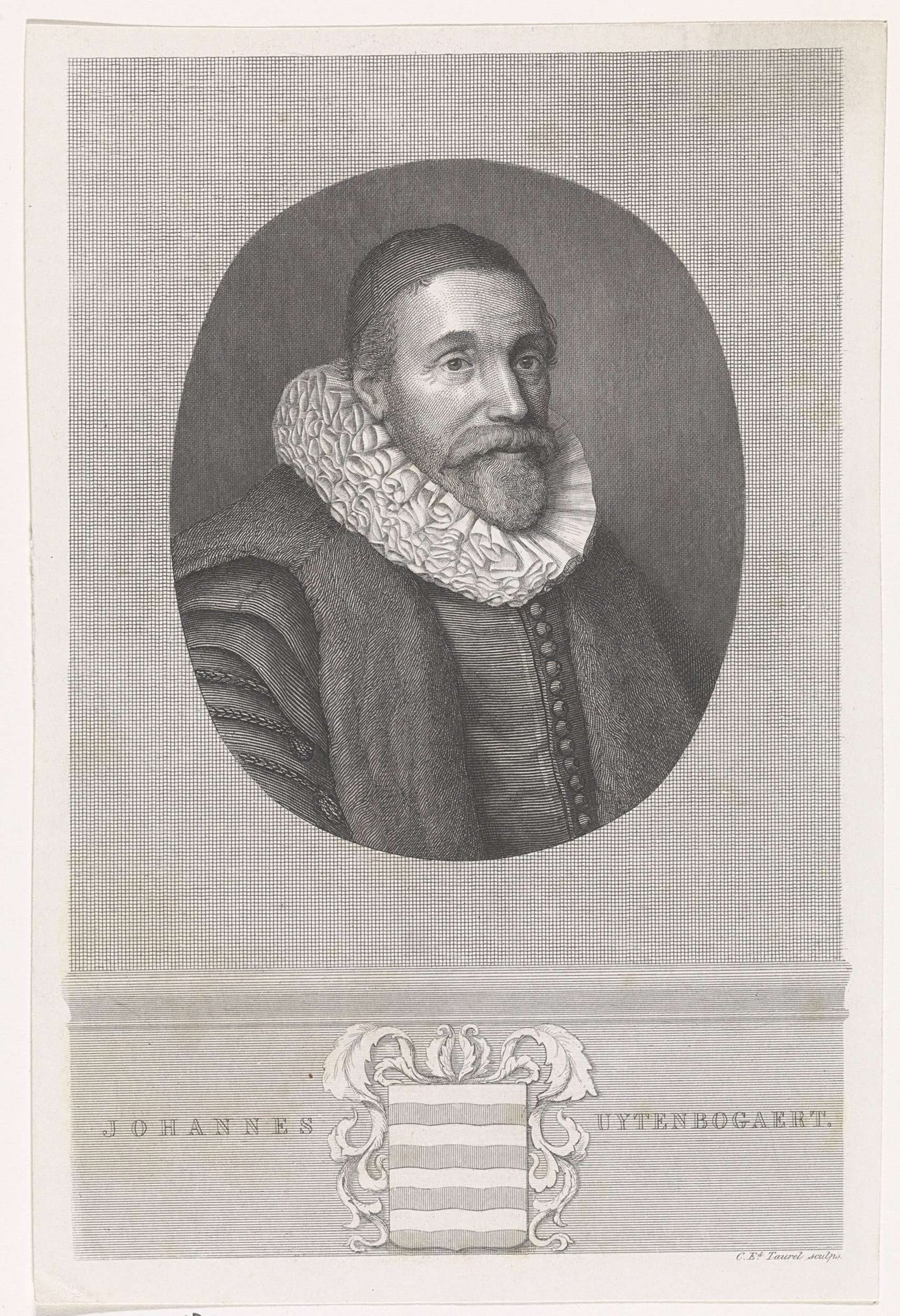 Portret van de predikant Johannes Wtenbogaert by Edouard Taurel