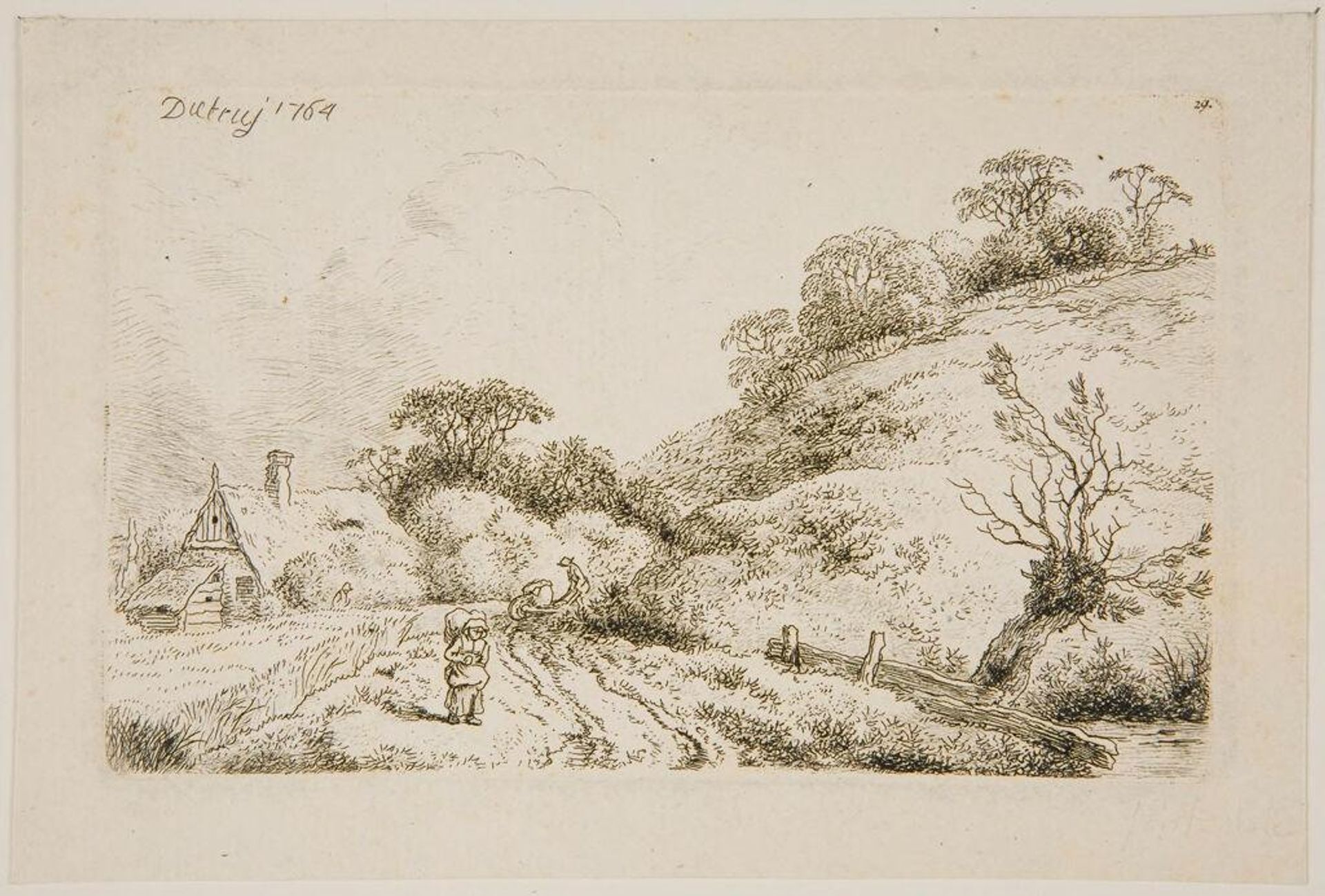 Road by the Willow by Christian Wilhelm Ernst Dietrich