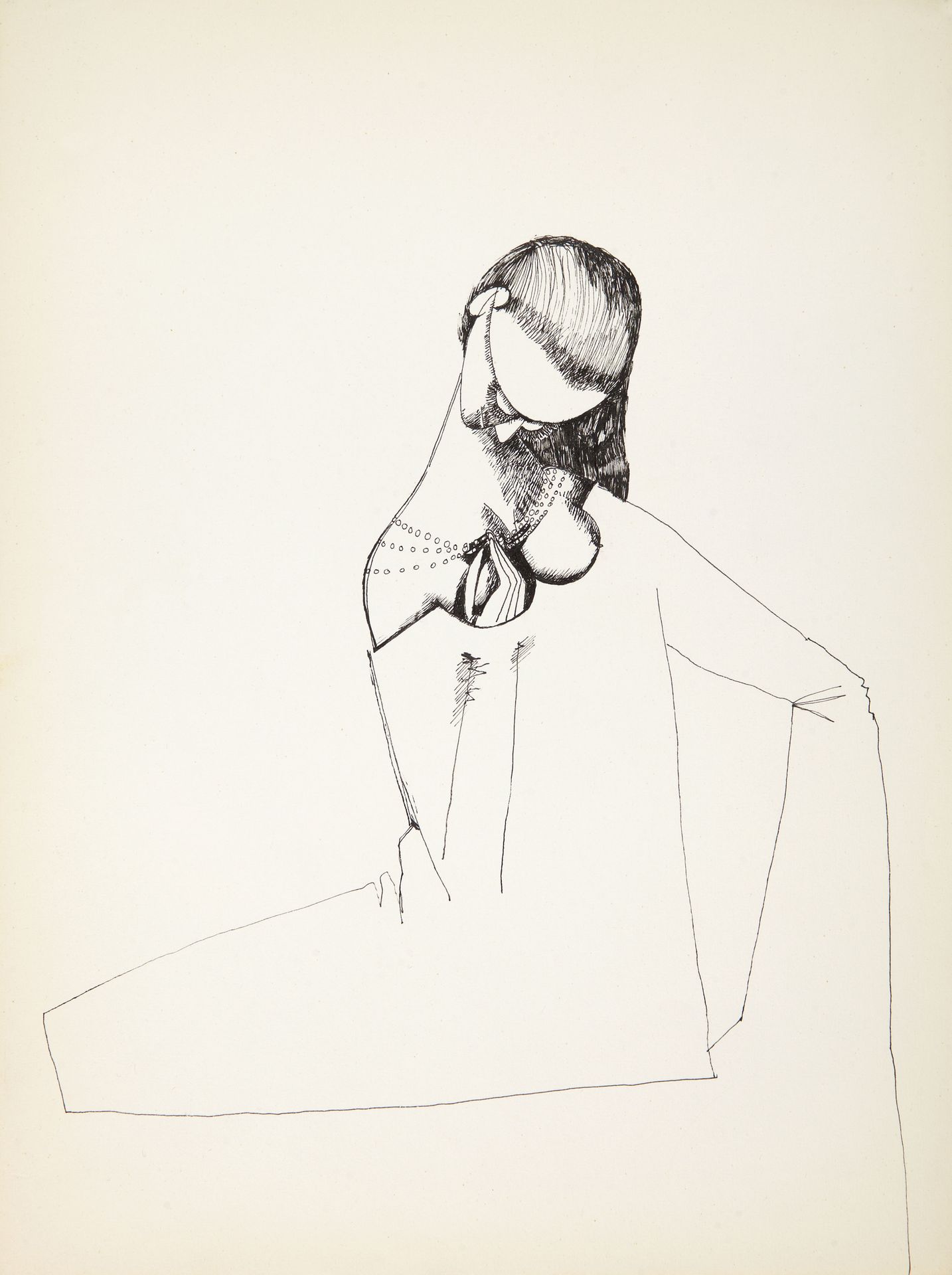 Femme au collier de perles by Endre Rozsda