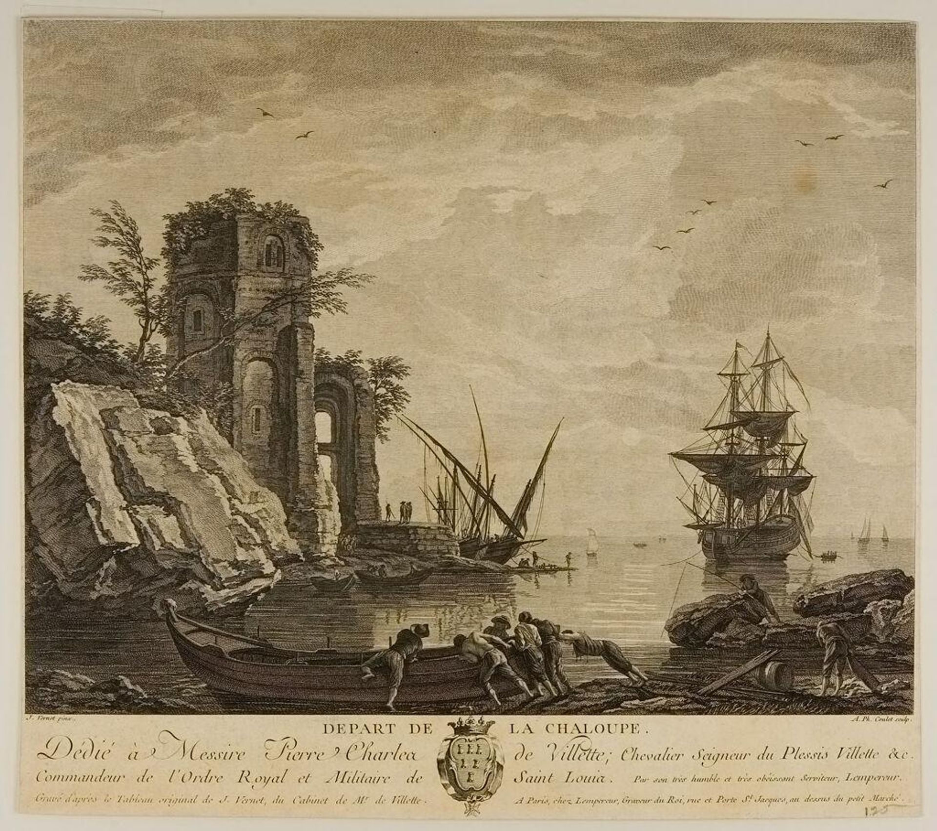 Departure of the Launch by Anne Philiberte Coulet