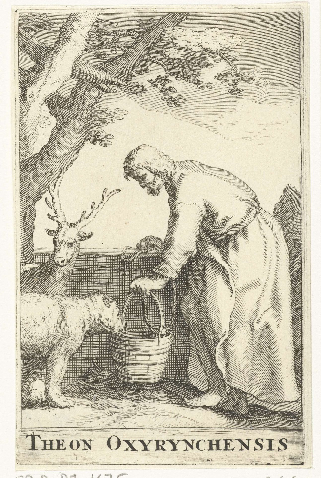 Heilige Theonas van Oxyrynchum by Frederick Bloemaert