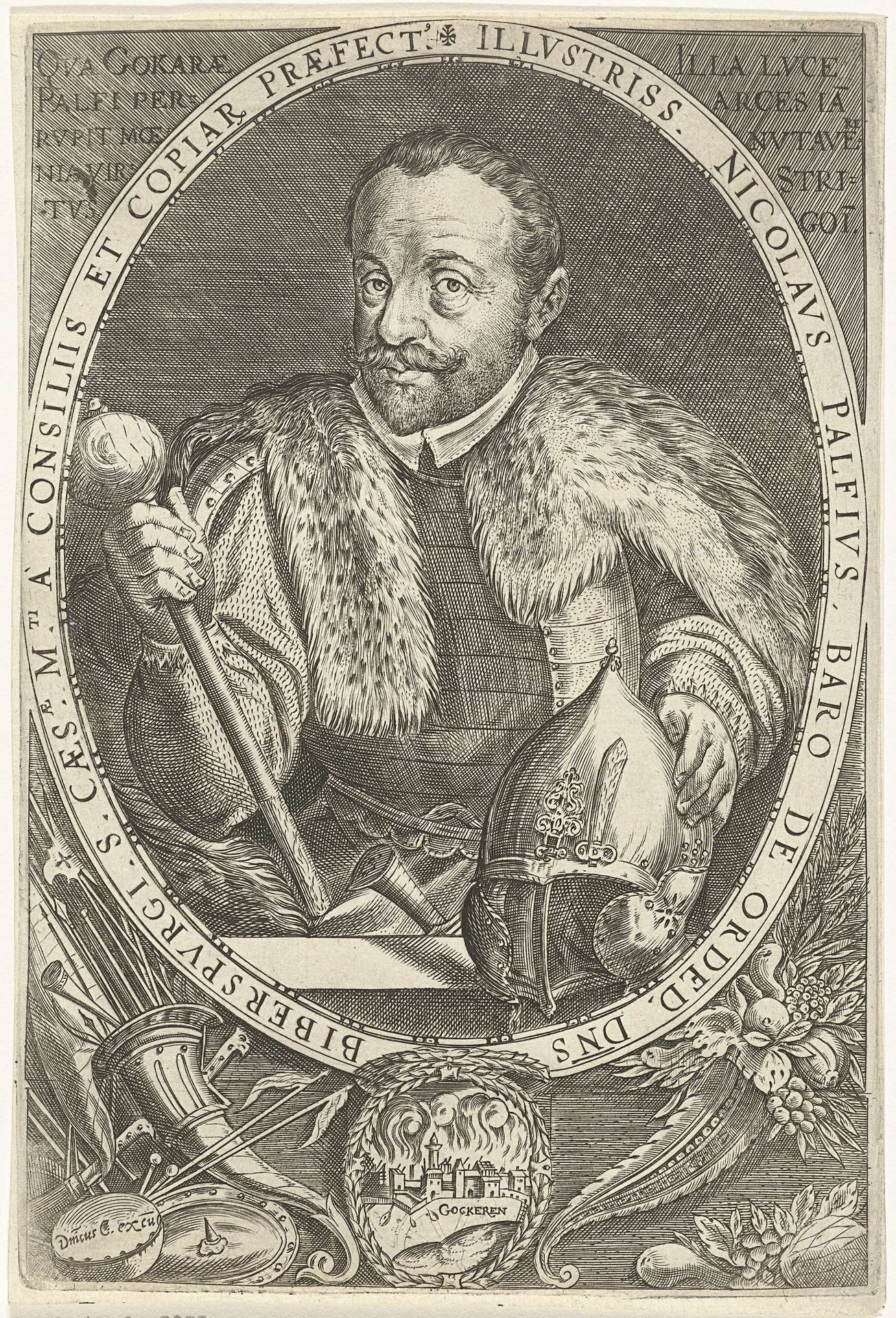 Portret van Nikolaus Pálffy baron van Erdöd by Dominicus Custos