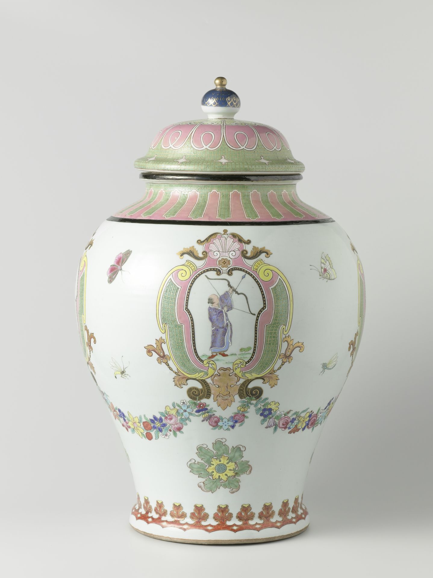 Fountain jar with an image of The Archer by Anonymous