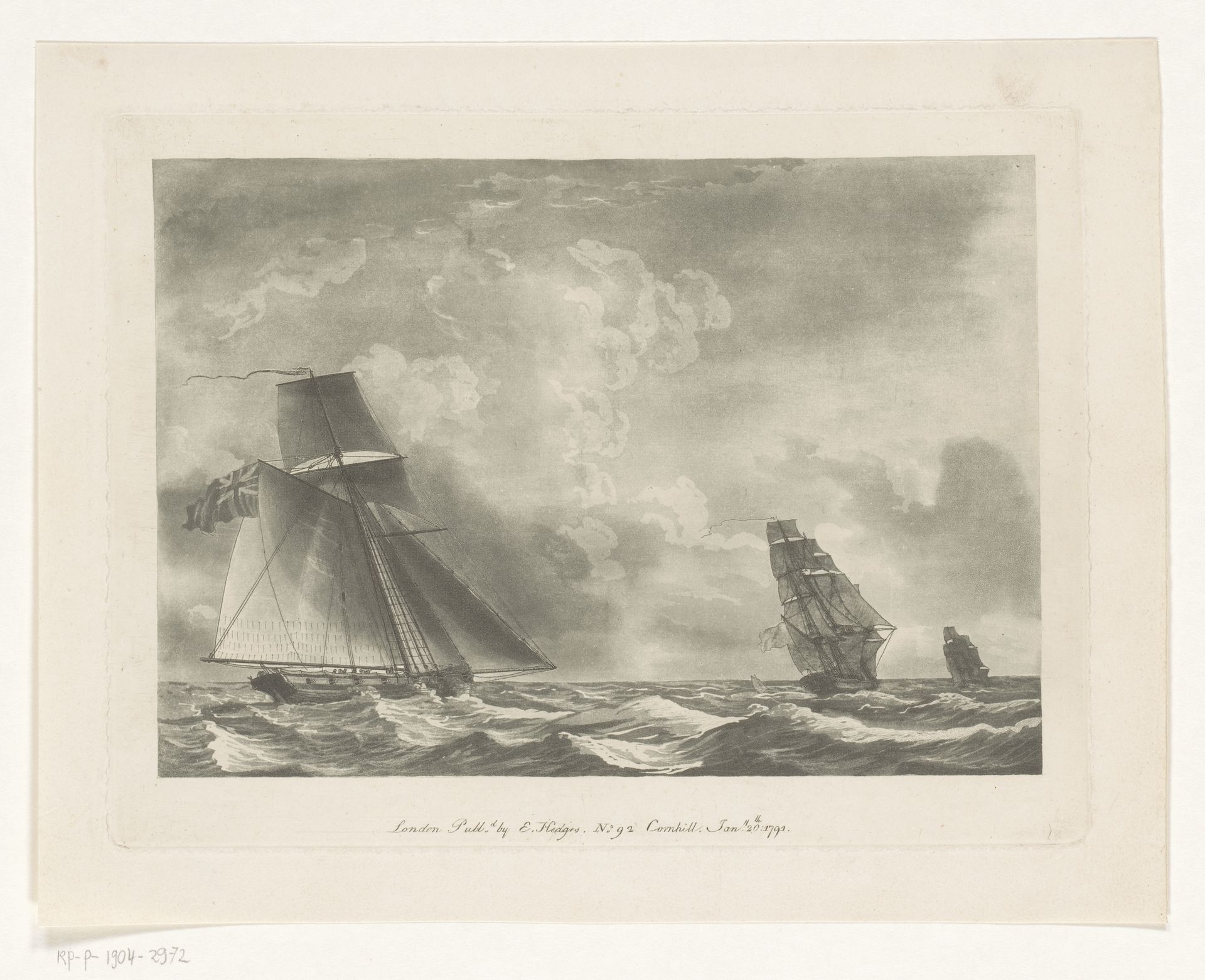Britse vloot op zee by Edward Hedges