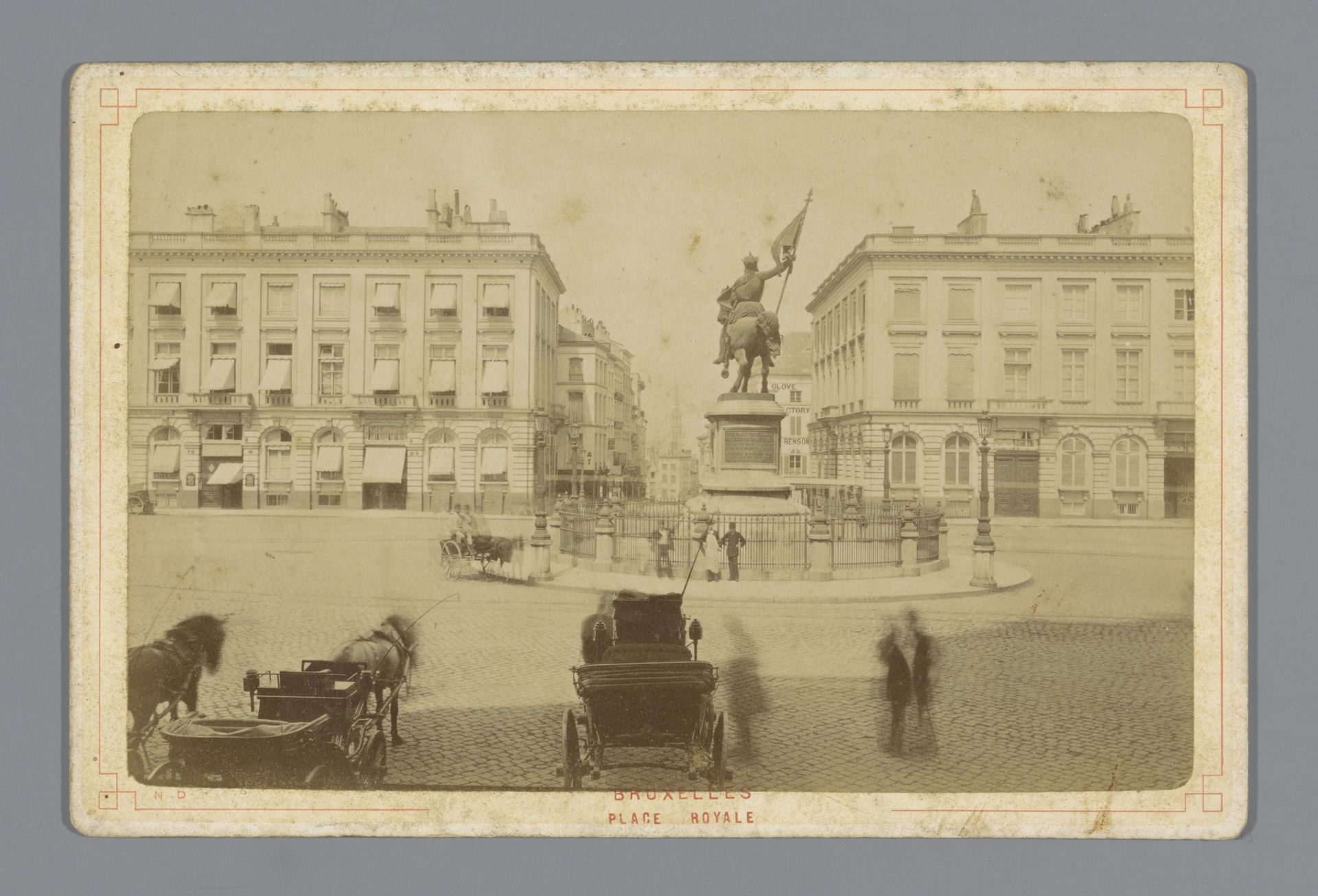 Koningsplein in Brussel by Étienne Neurdein