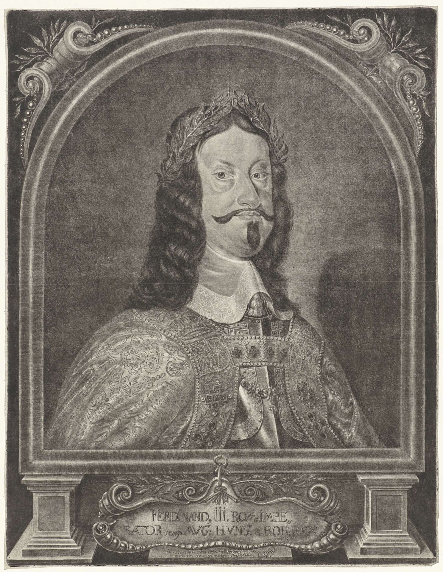 Portret van keizer Ferdinand III by Ludwig von Siegen