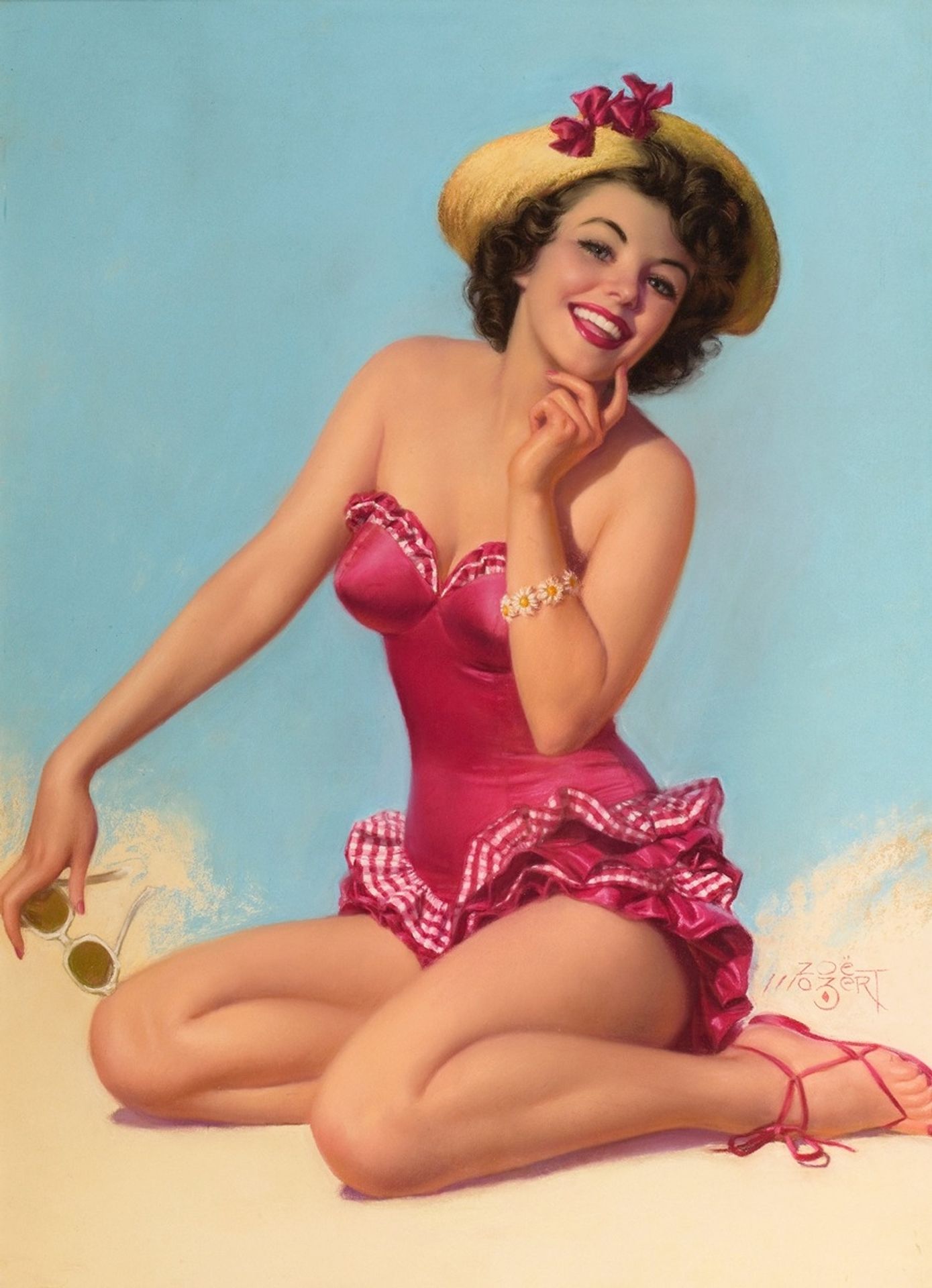 At the Beach by Zoe Mozert