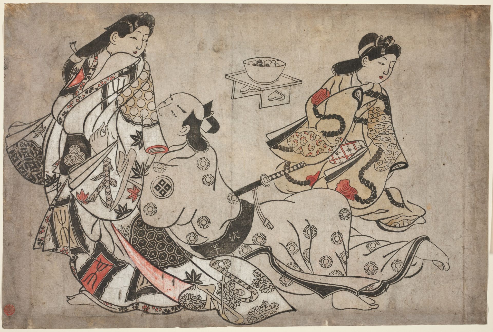 The insistent lover, from an untitled series of erotic prints by Sugimura Jihei