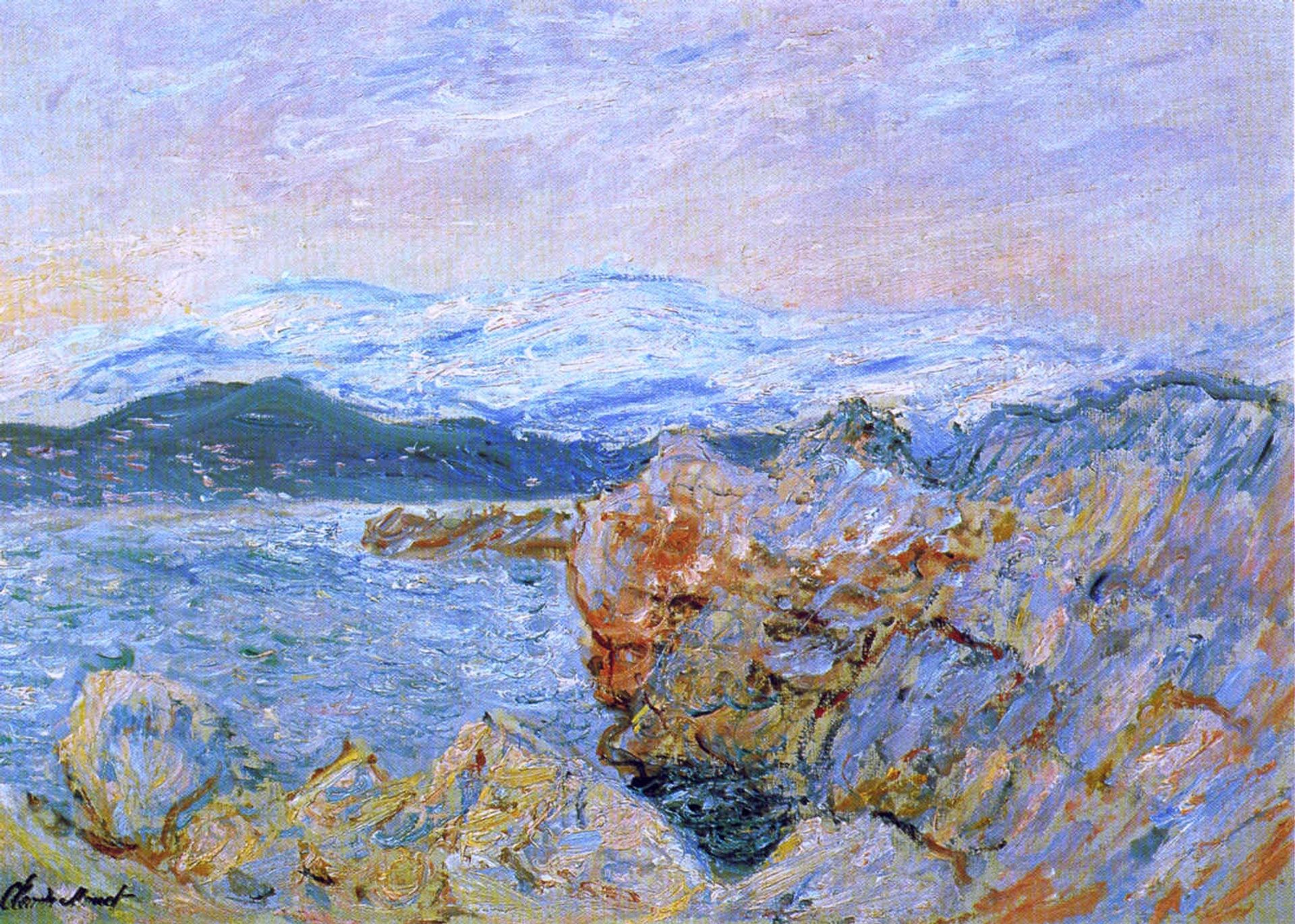 The Gulf Juan at Antibes by Claude Monet