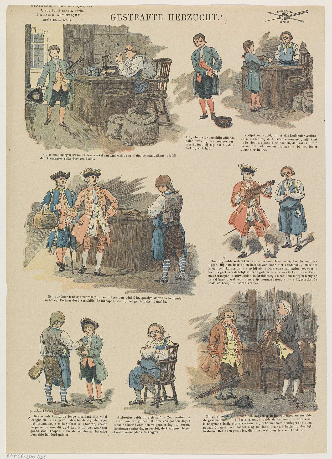 Gestrafte hebzucht by Ducourtioux & Huillard