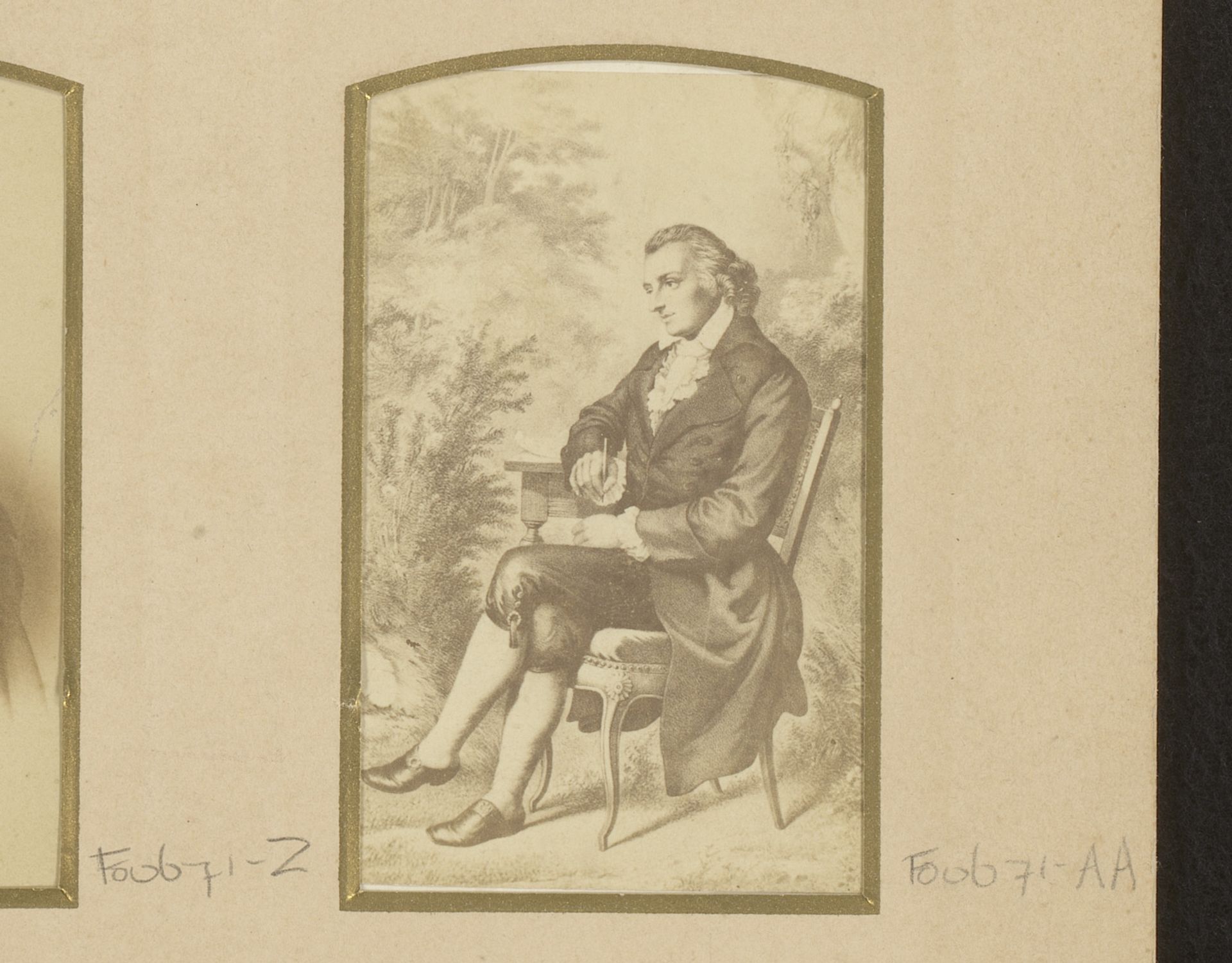 Fotoreproductie van een portret van Friedrich von Schiller by Anonymous