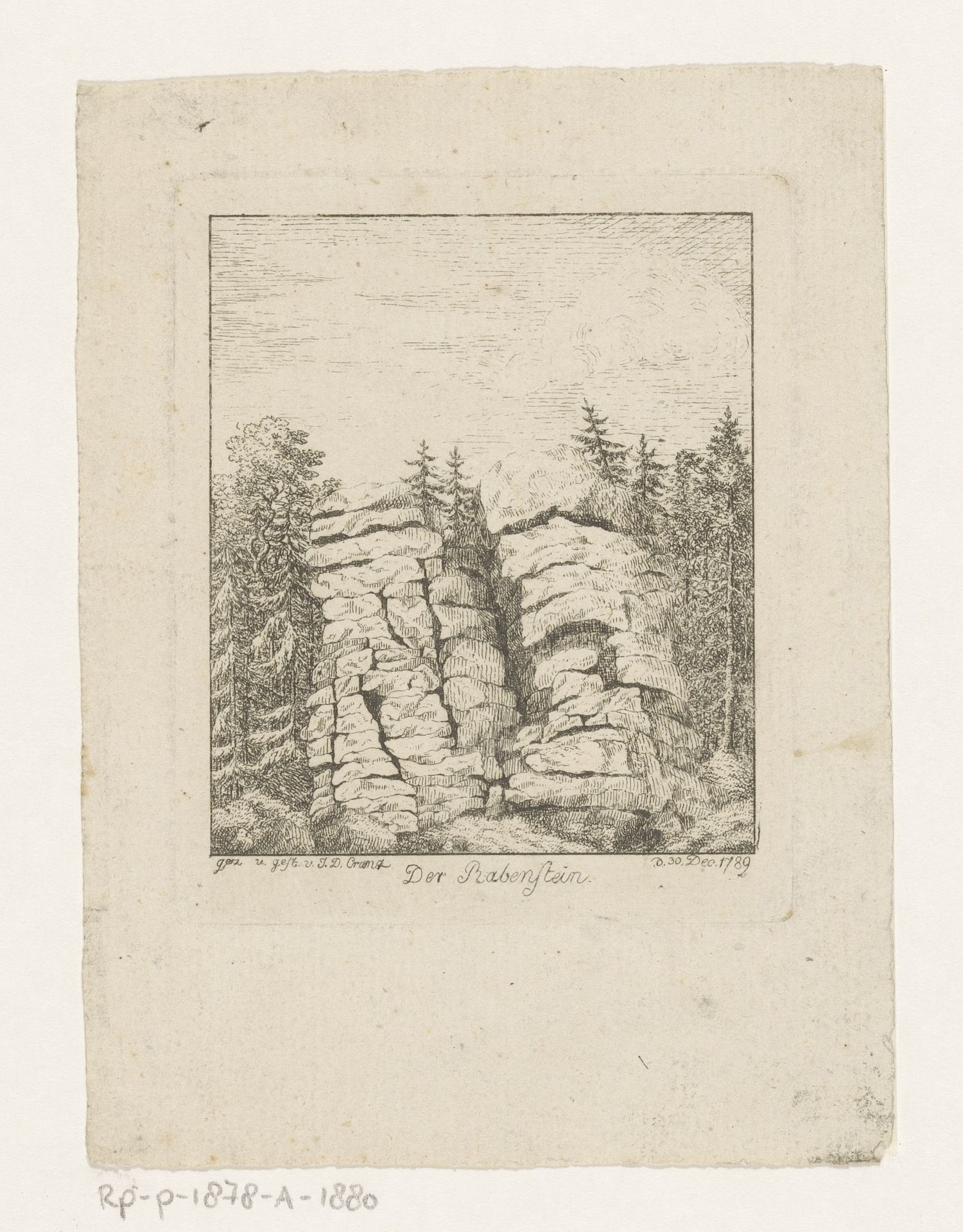 Rotspartij in Rabenstein by Johann David Cranz