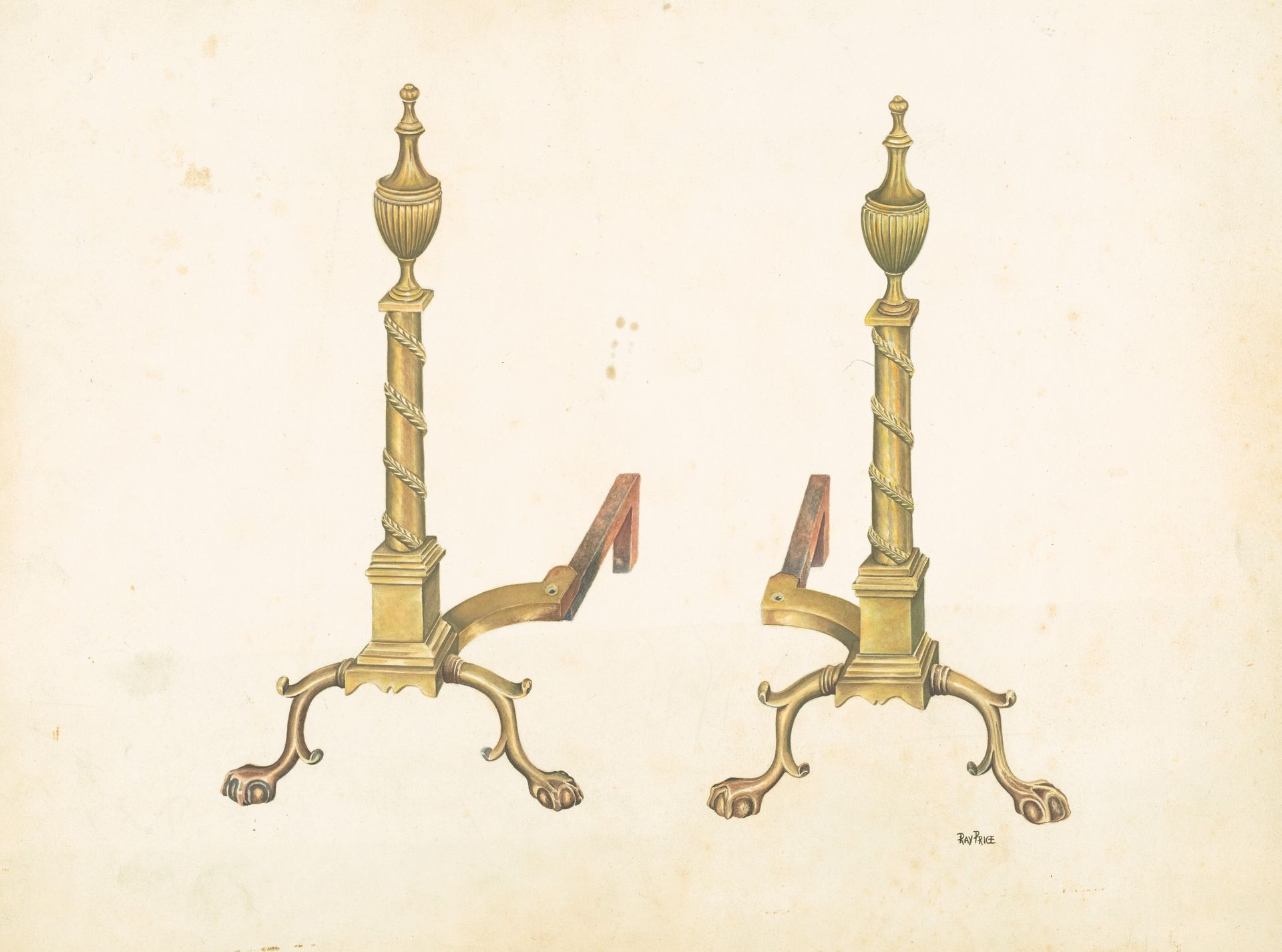 Andirons by Ray Price