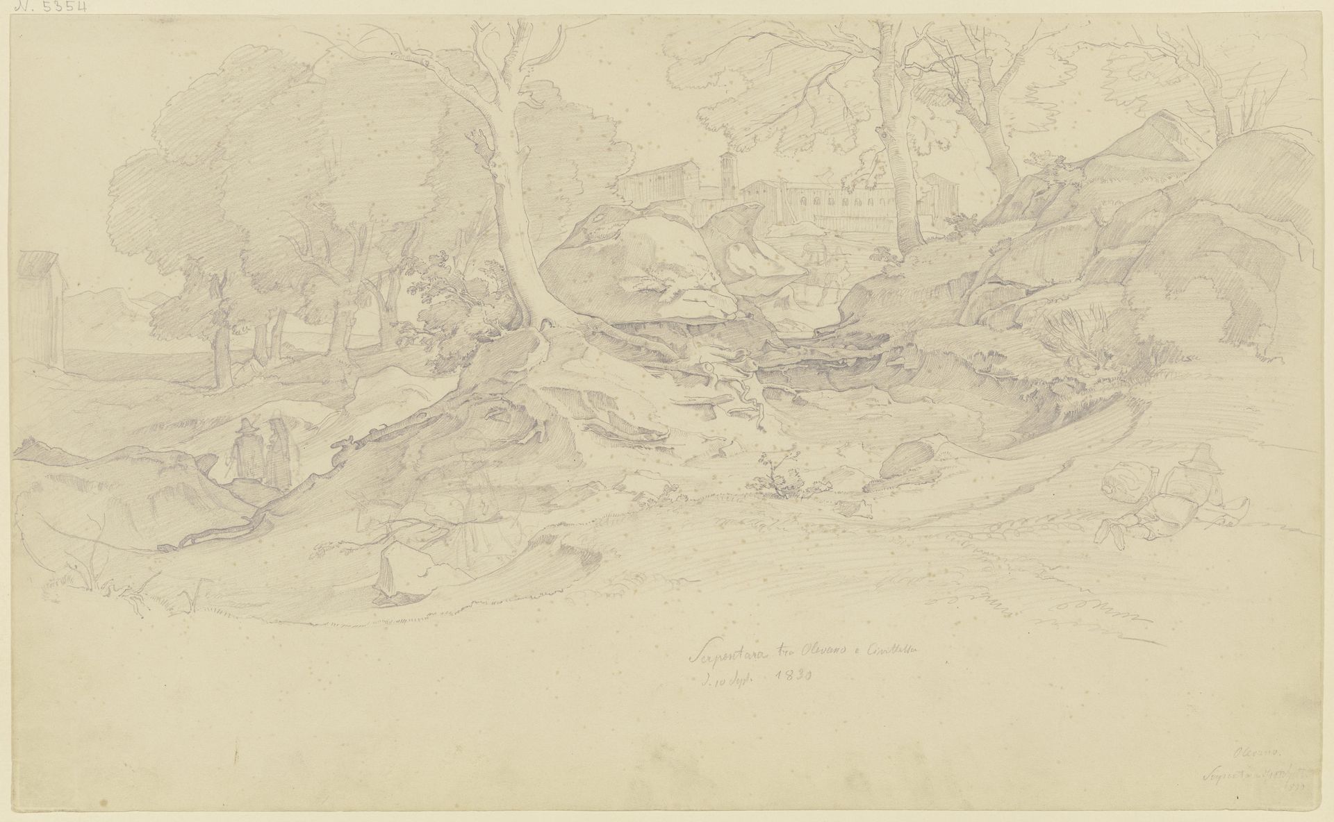 Kirche im Walde (Serpentara) by August Lucas