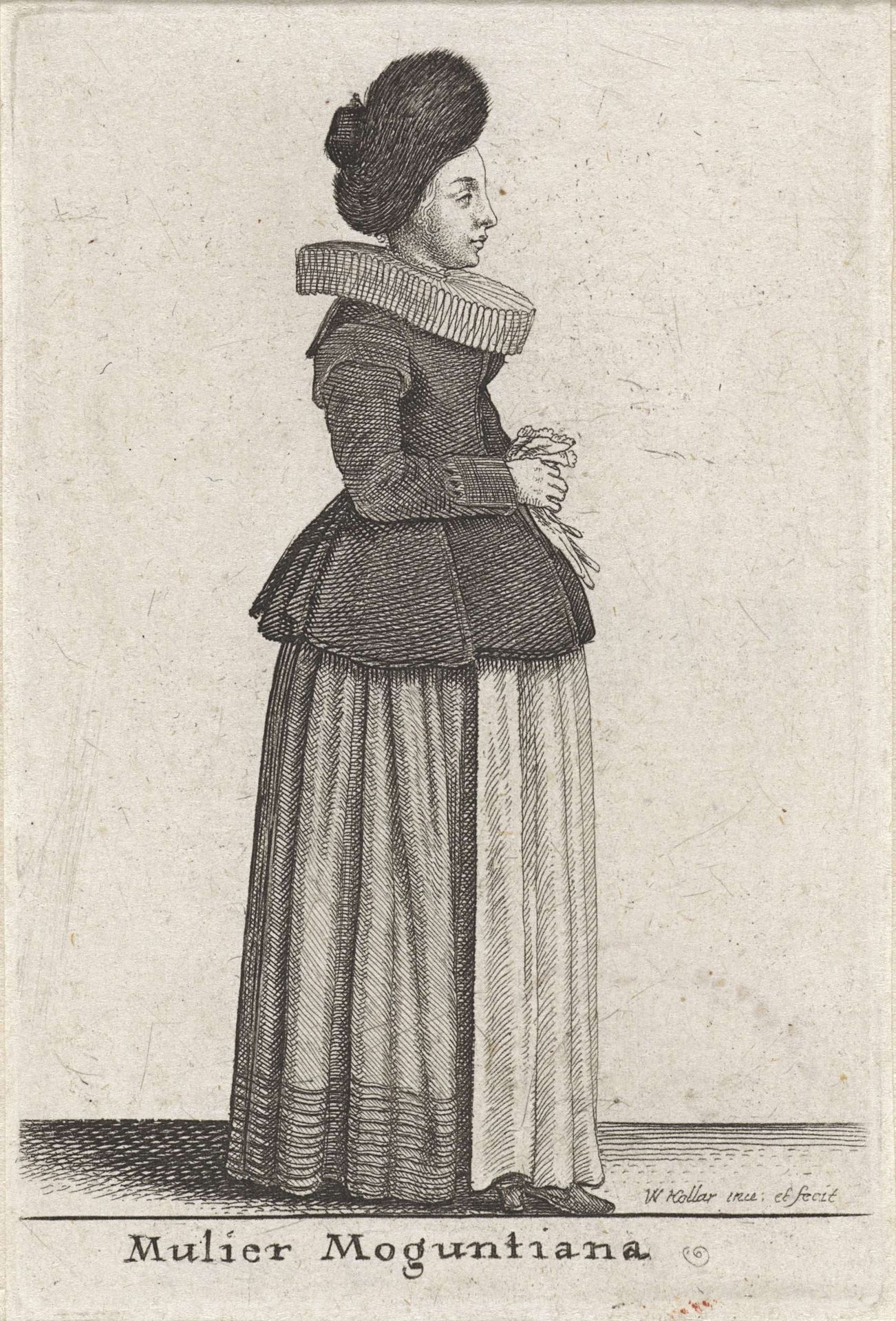 Mulier Moguntiana by Wenceslaus Hollar