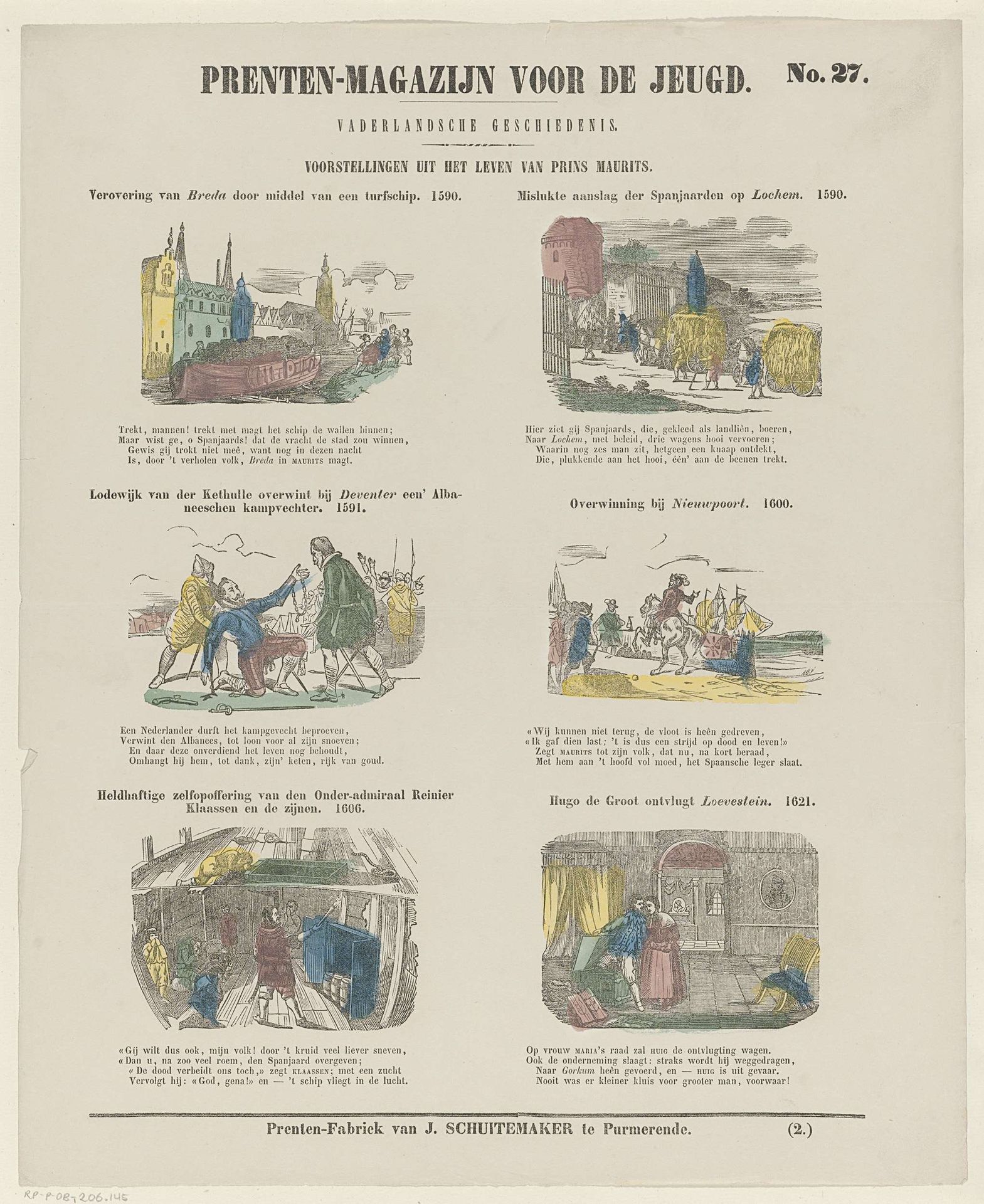 Voorstellingen uit het leven van Prins Maurits by Jan Schuitemaker