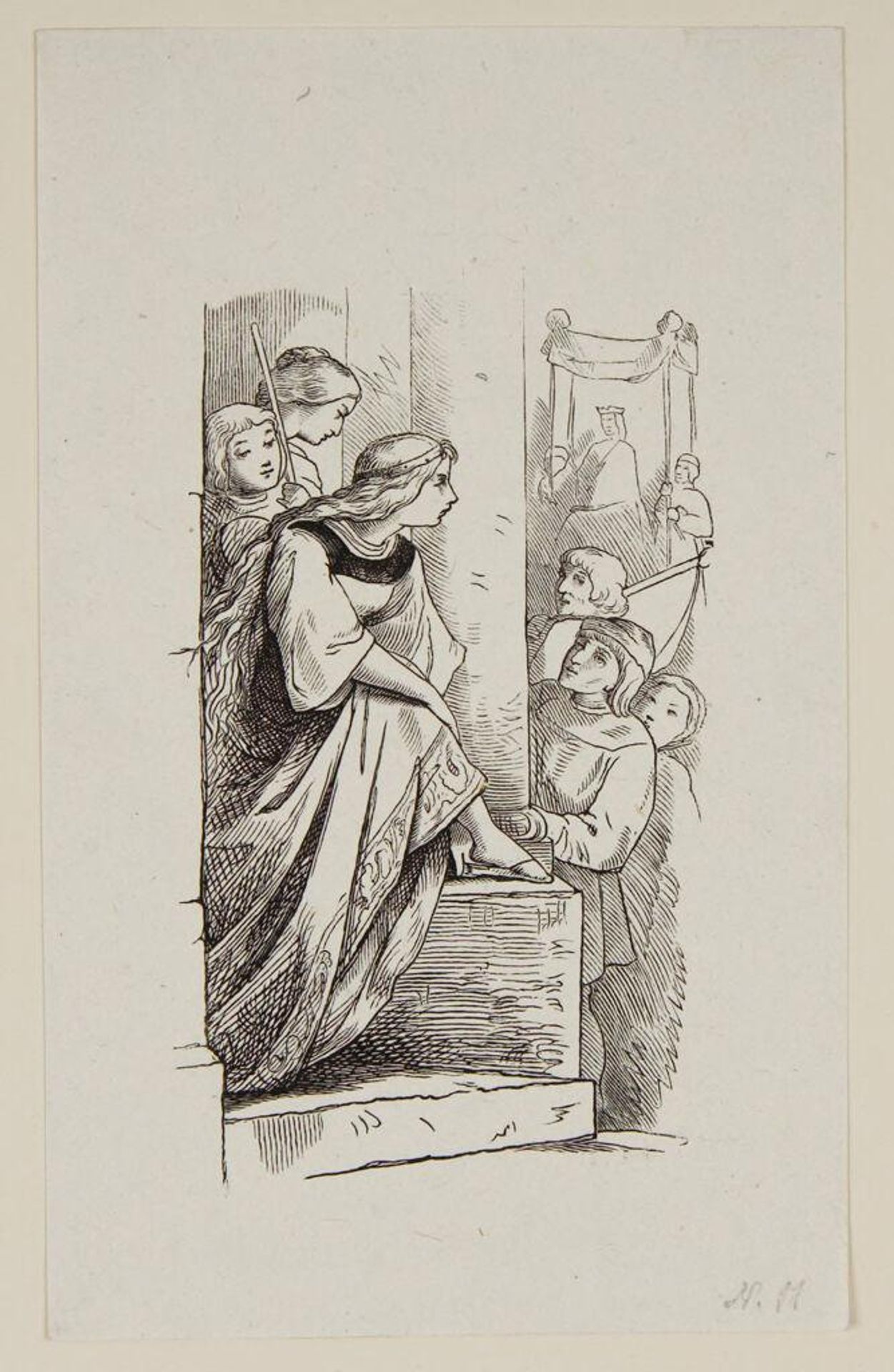 Young Woman Putting on Her Slipper by Anonymous