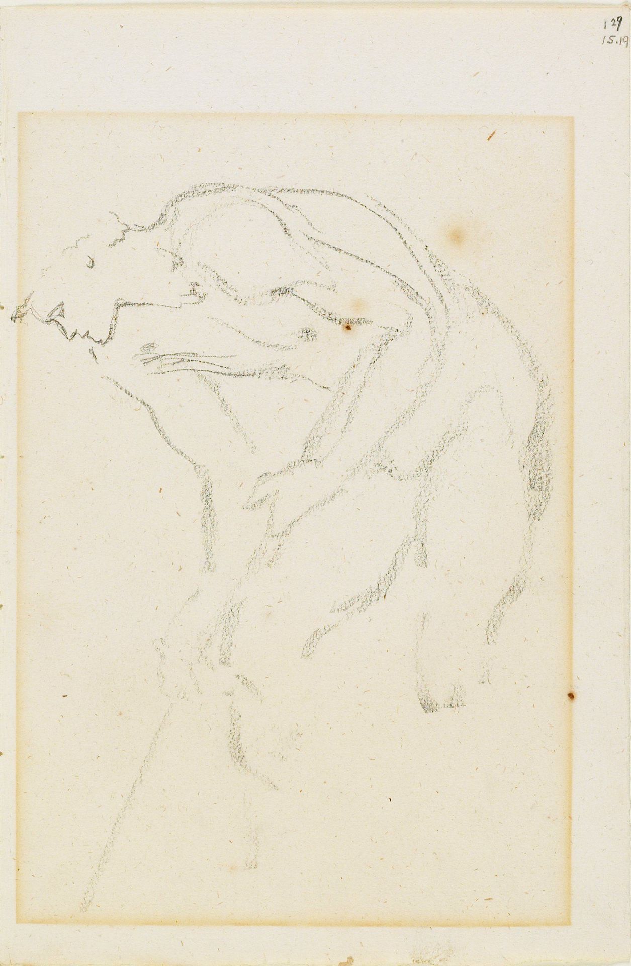Study of a Male Figure by Edward Burne-Jones